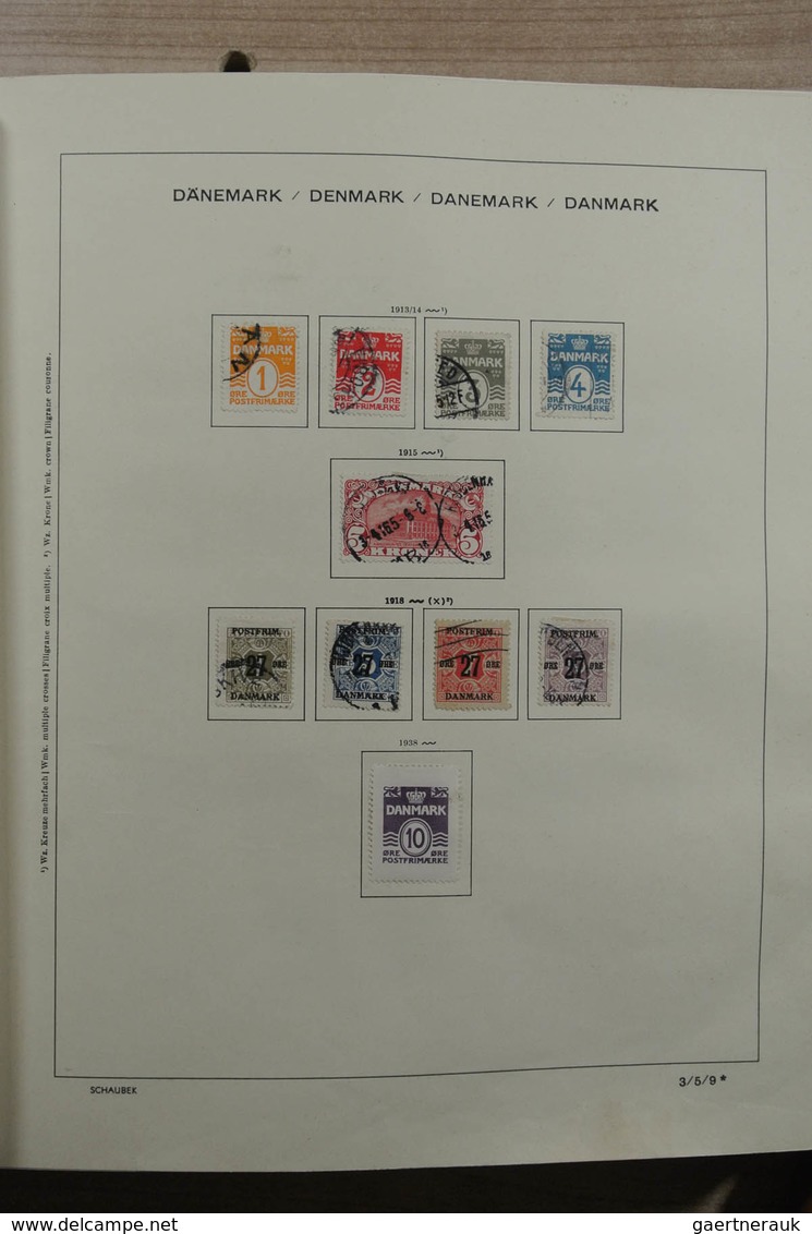 Skandinavien: 1851-1969: Very well filled, mint hinged and used collection Scandinavia 1851-1969 in