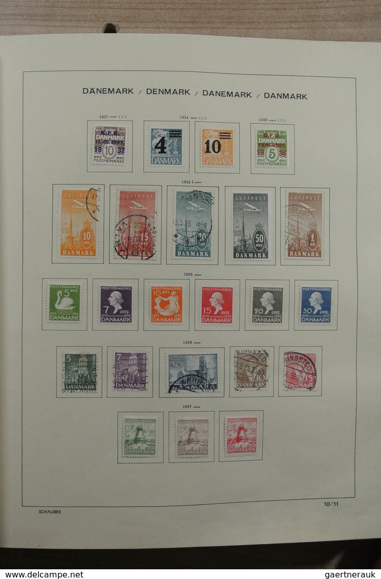 Skandinavien: 1851-1969: Very well filled, mint hinged and used collection Scandinavia 1851-1969 in