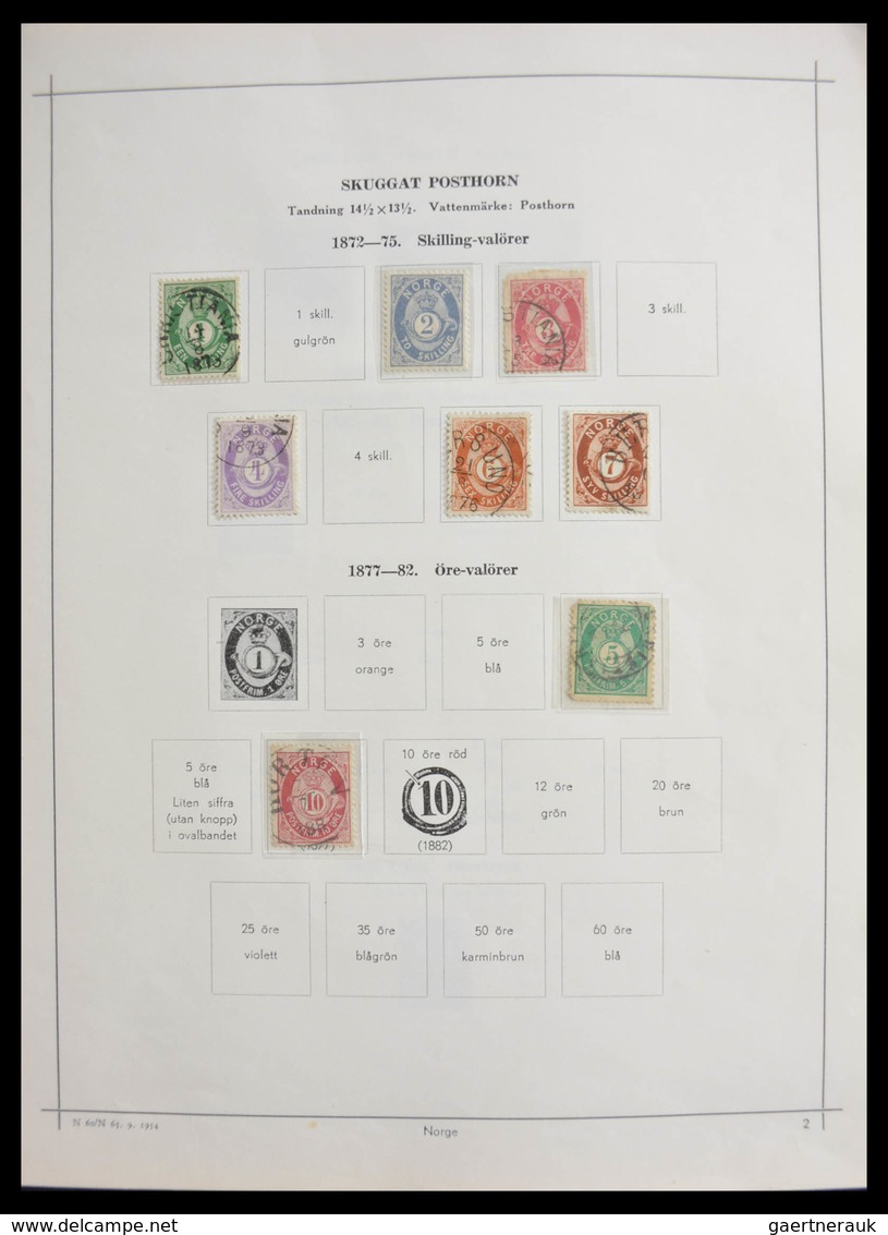 Skandinavien: 1851-1970: Very Wellfilled Collections Of Norway, Denmark, Iceland And FInland, With V - Sonstige - Europa