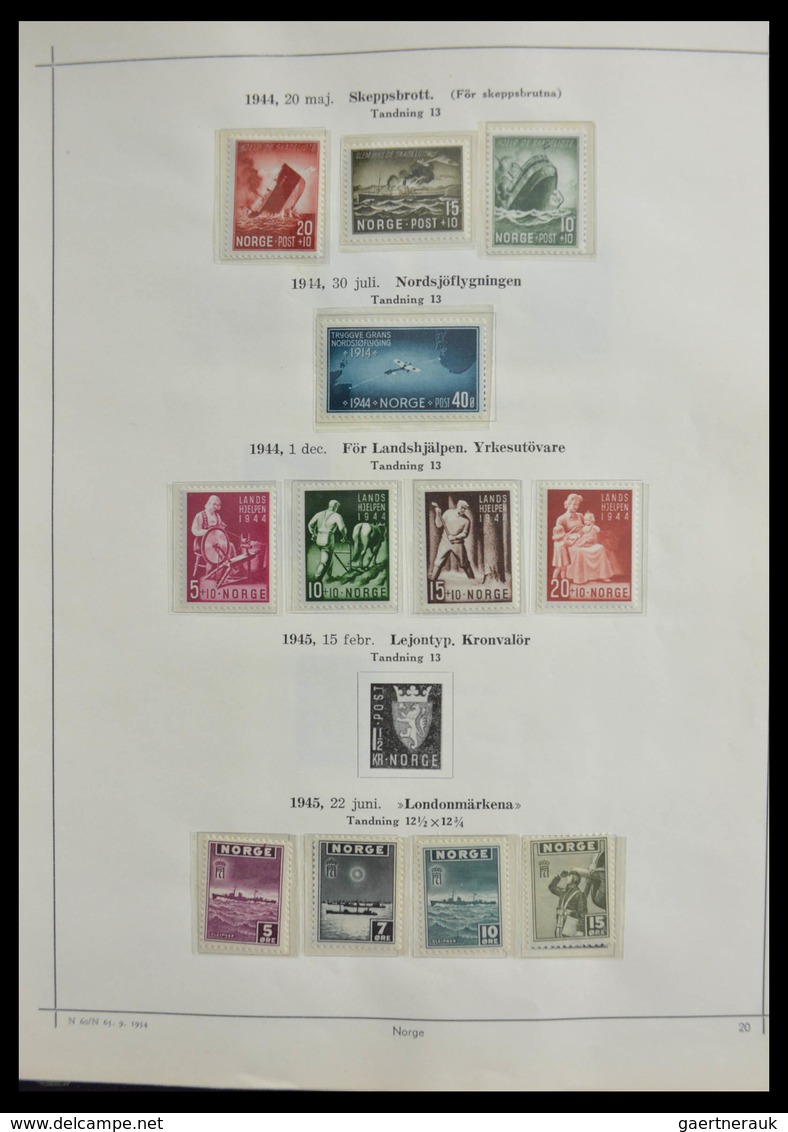 Skandinavien: 1851-1970: Very wellfilled collections of Norway, Denmark, Iceland and FInland, with v