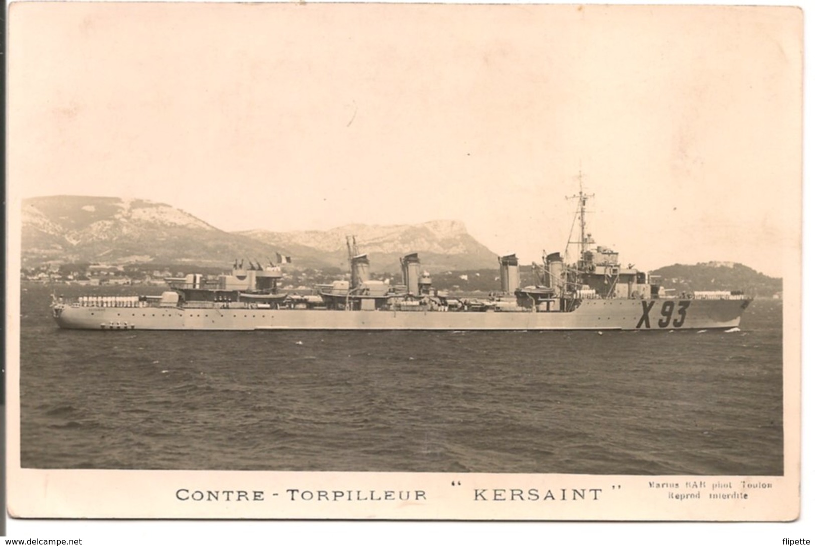 L200A094 - Contre Torpilleur  - "Kersaint" - Marius Bar Phot - Guerra