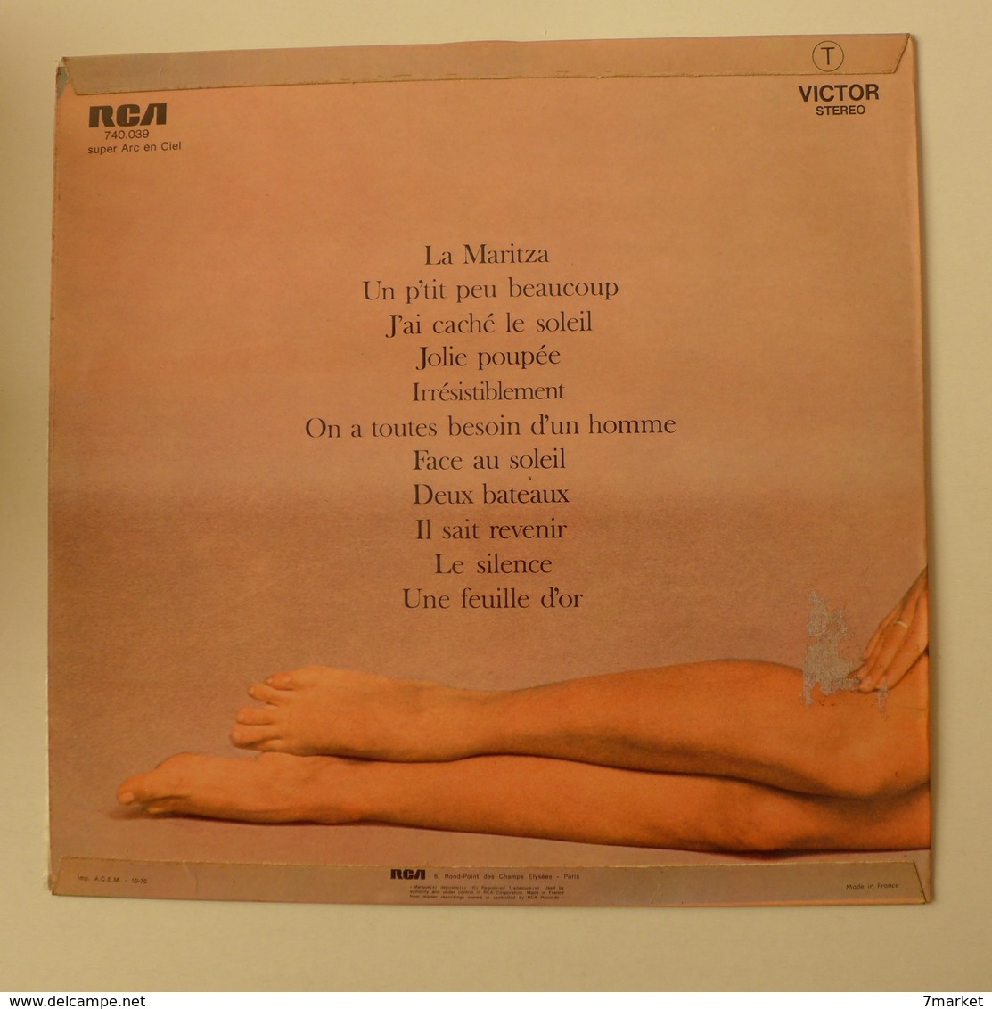 LP/ Sylvie Vartan - La Maritza (pochette Simple) - Autres - Musique Française