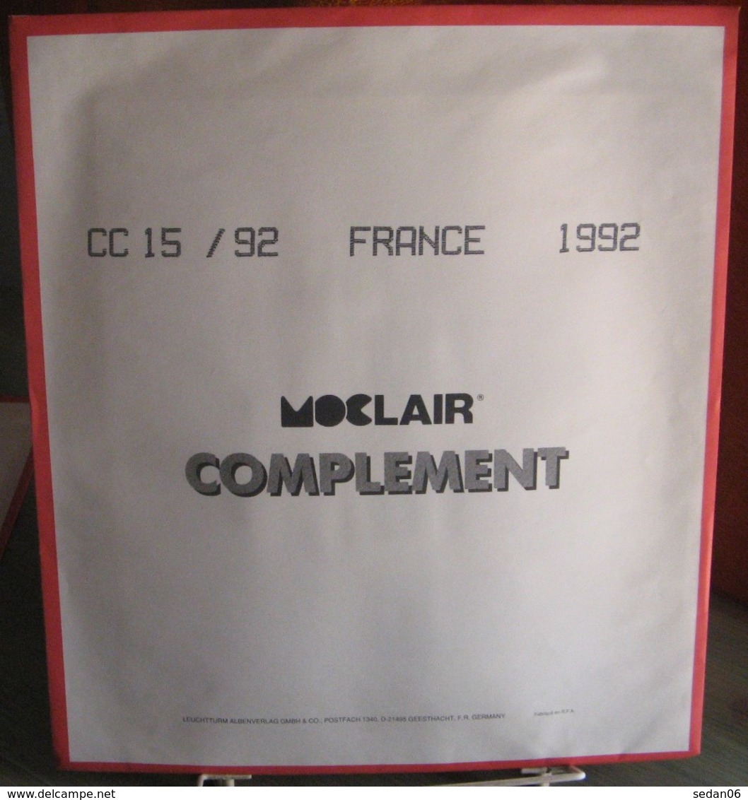 MOC - JEU FRANCE MOCLAIR 1992 (Avec Pochettes) - Pré-Imprimés
