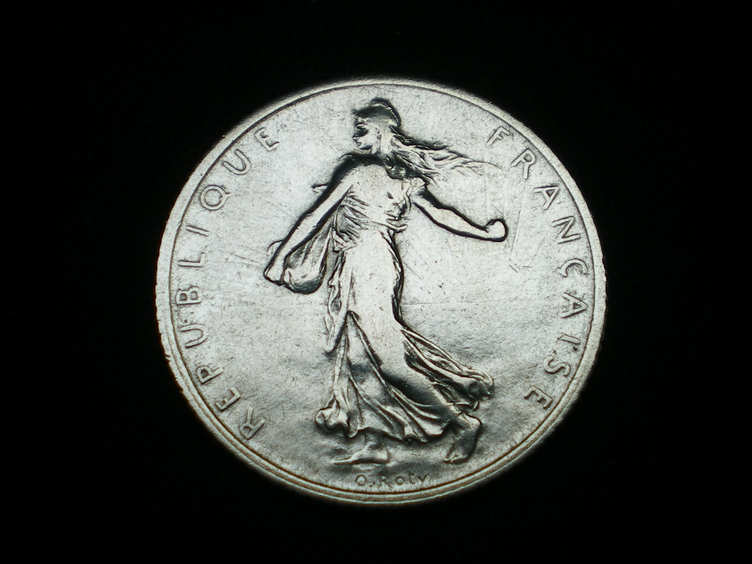 1 FRANC ARGENT SEMEUSE DE ROTY 1910   GAD 467   (  Lotplbleu3/18 ) - Autres & Non Classés