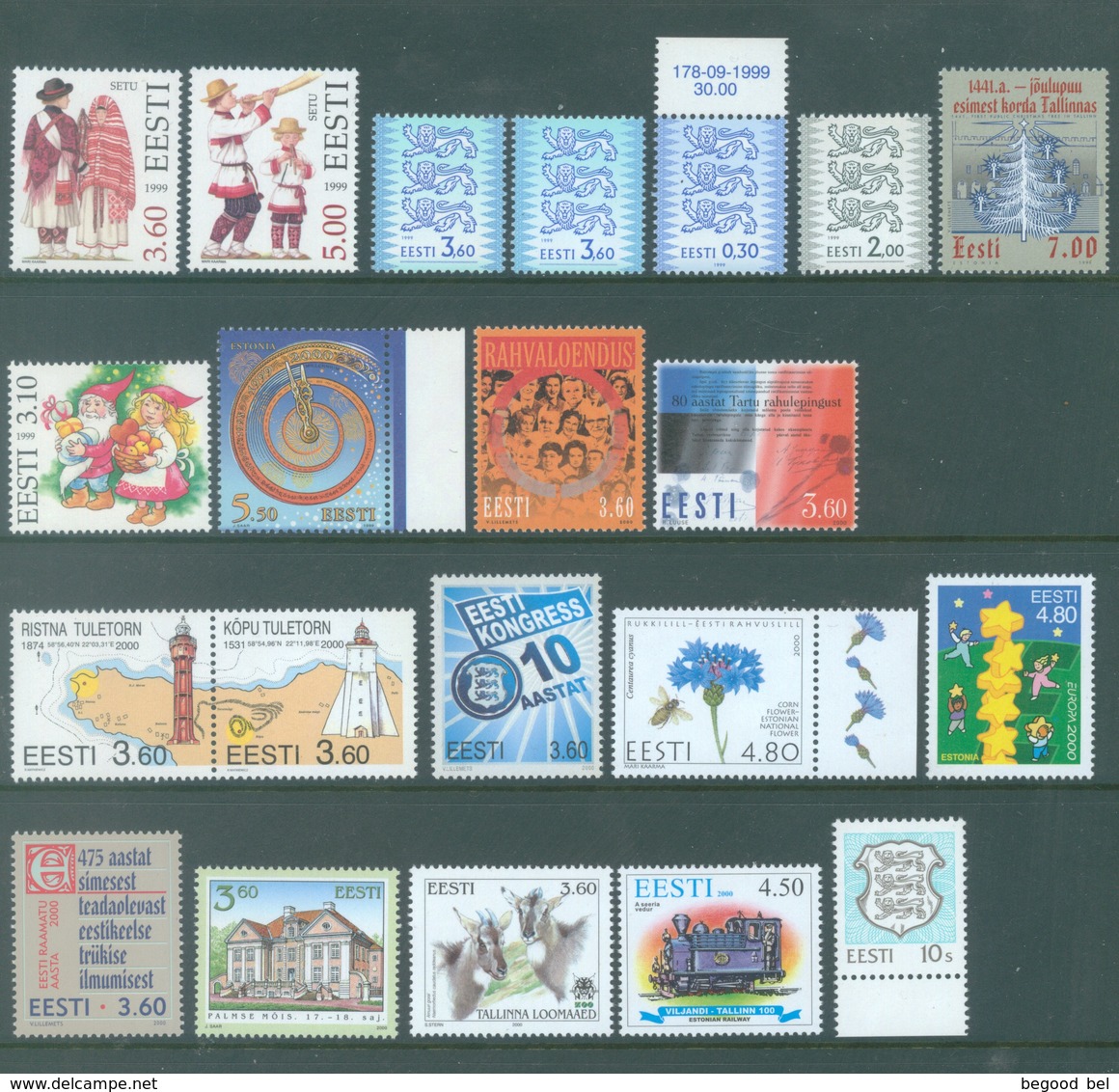 EESTI - 1995-2000 - MNH/** - SMALL COLLECTION  -  Lot 18941 - QUOTATION PRICE 68.60 EUR - SEE DESCRIPTION - Estonie