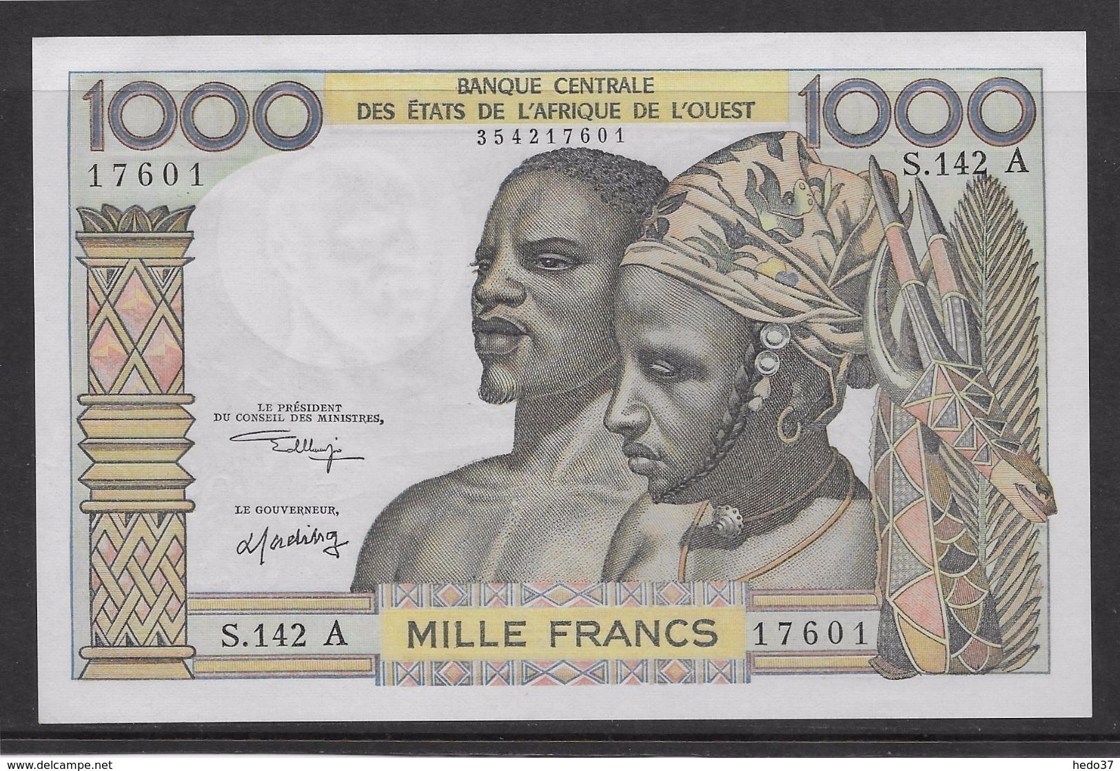 Côte D'Ivoire - 1000 Francs - 1959/1965 Pick N°103Ak - Neuf - Côte D'Ivoire