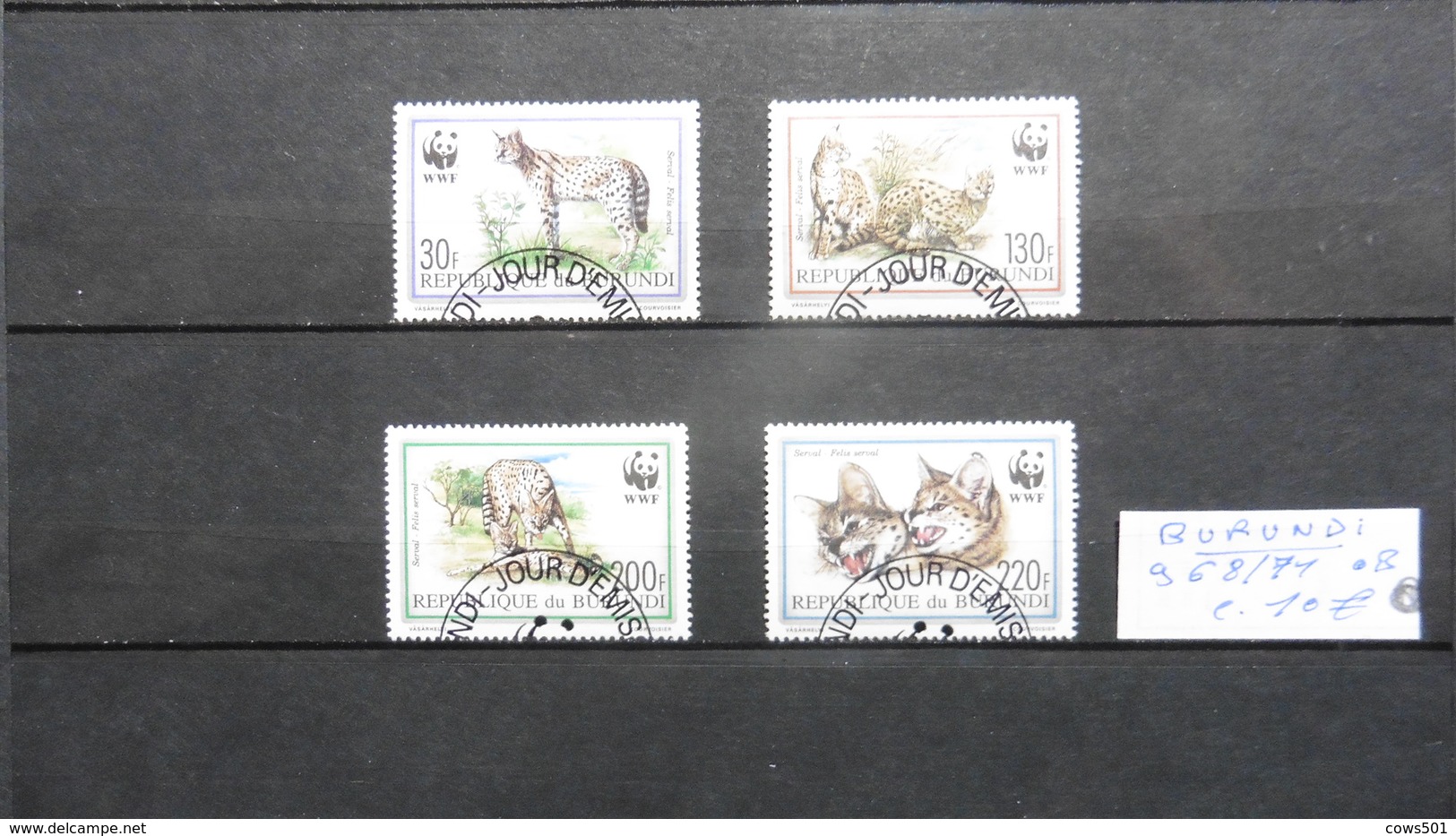 Afrique :Burundi :4 Timbres Oblitérés :N°968/71 - Collections