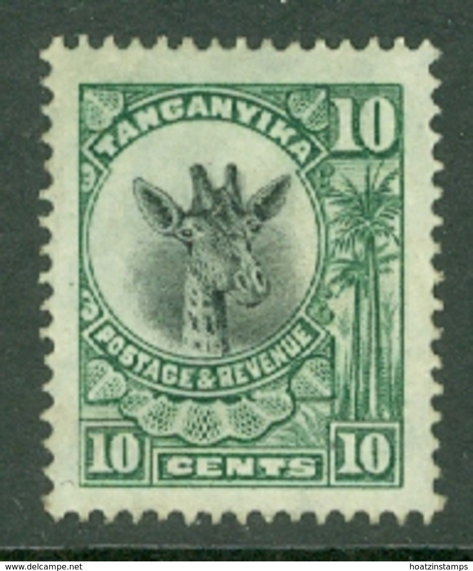 Tanganyika: 1922/24   Giraffe    SG75     10c    MH - Tanganyika (...-1932)