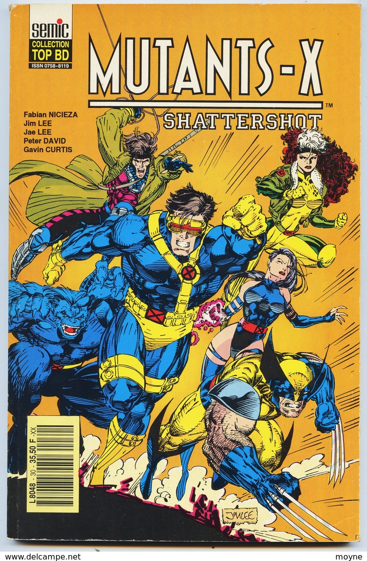 TOP   BD  N° 30  MUTANTS  X   -  MARVEL    -    Edité Par Semic, Lyon(1993) - Marvel France