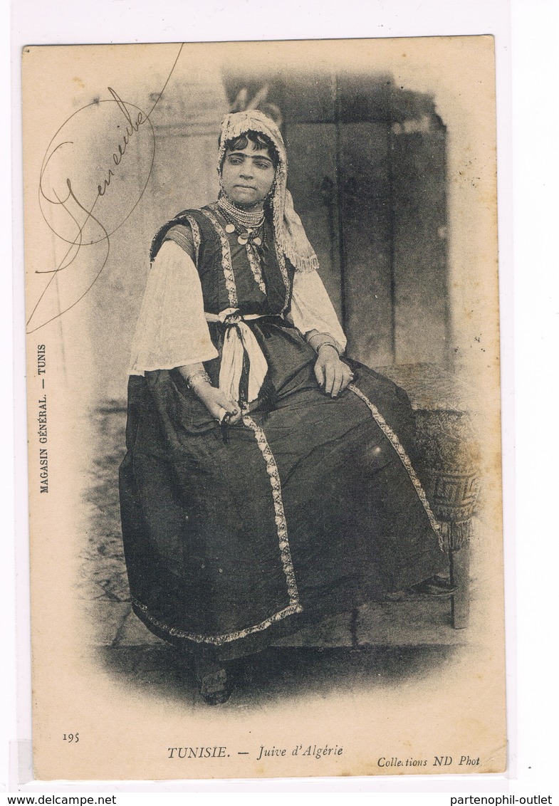 Cartolina - Postcard / Viaggiata - Sent / Tunisie - Jeune D'Algèrie - Giovane D'Algeria - Costumi