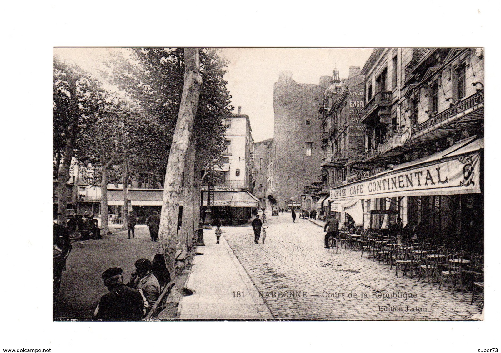 CPA 11 - Narbonne - Cours De La République , Grand Café - Autres & Non Classés