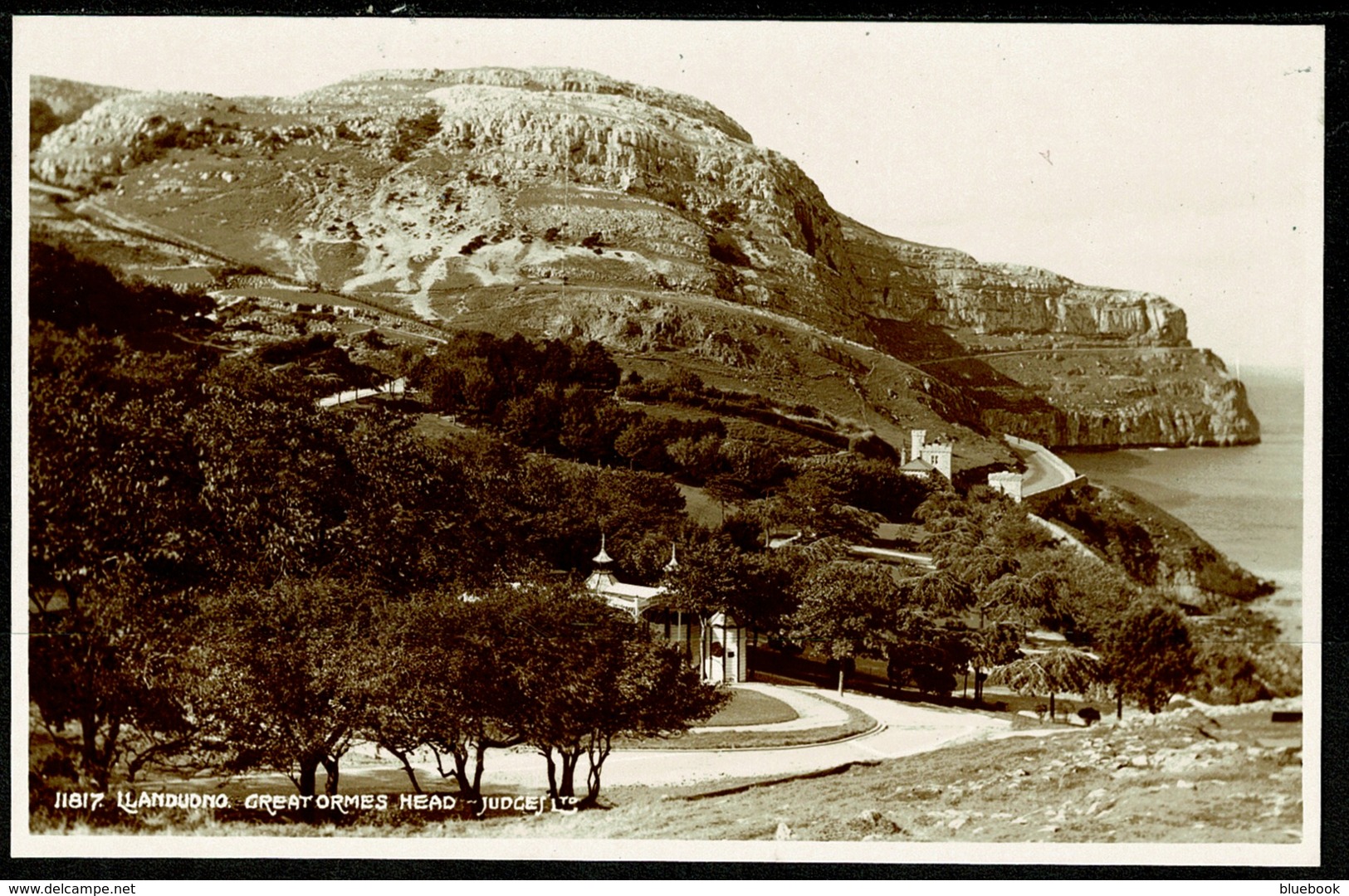 Ref 1267 - Judges Real Photo Postcard - Llandudno Great Ormes Head - Caernarvon Wales - Caernarvonshire