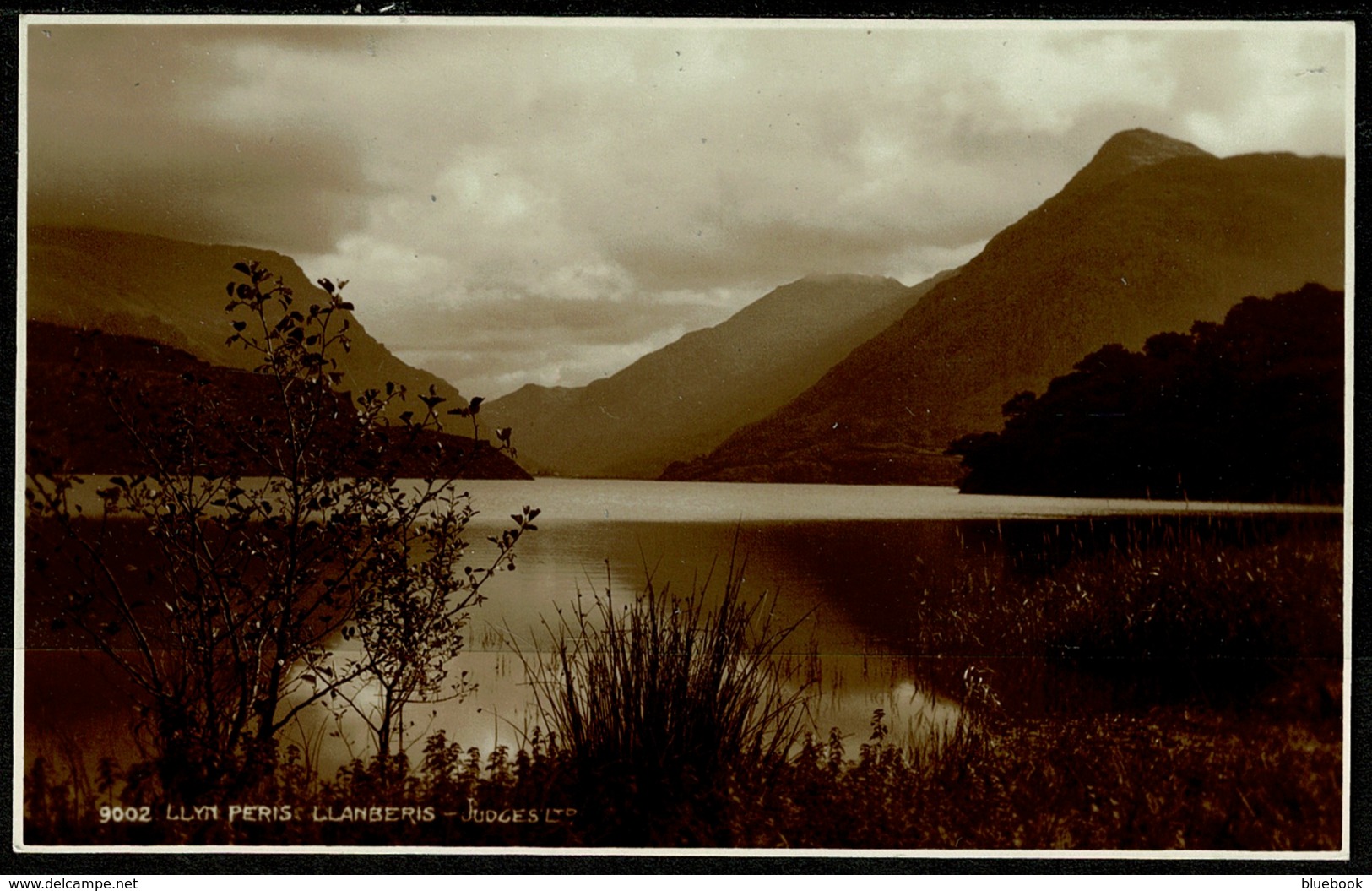 Ref 1267 - Judges Real Photo Postcard - Llyn Peris Llanberis - Caernarvon Wales - Caernarvonshire