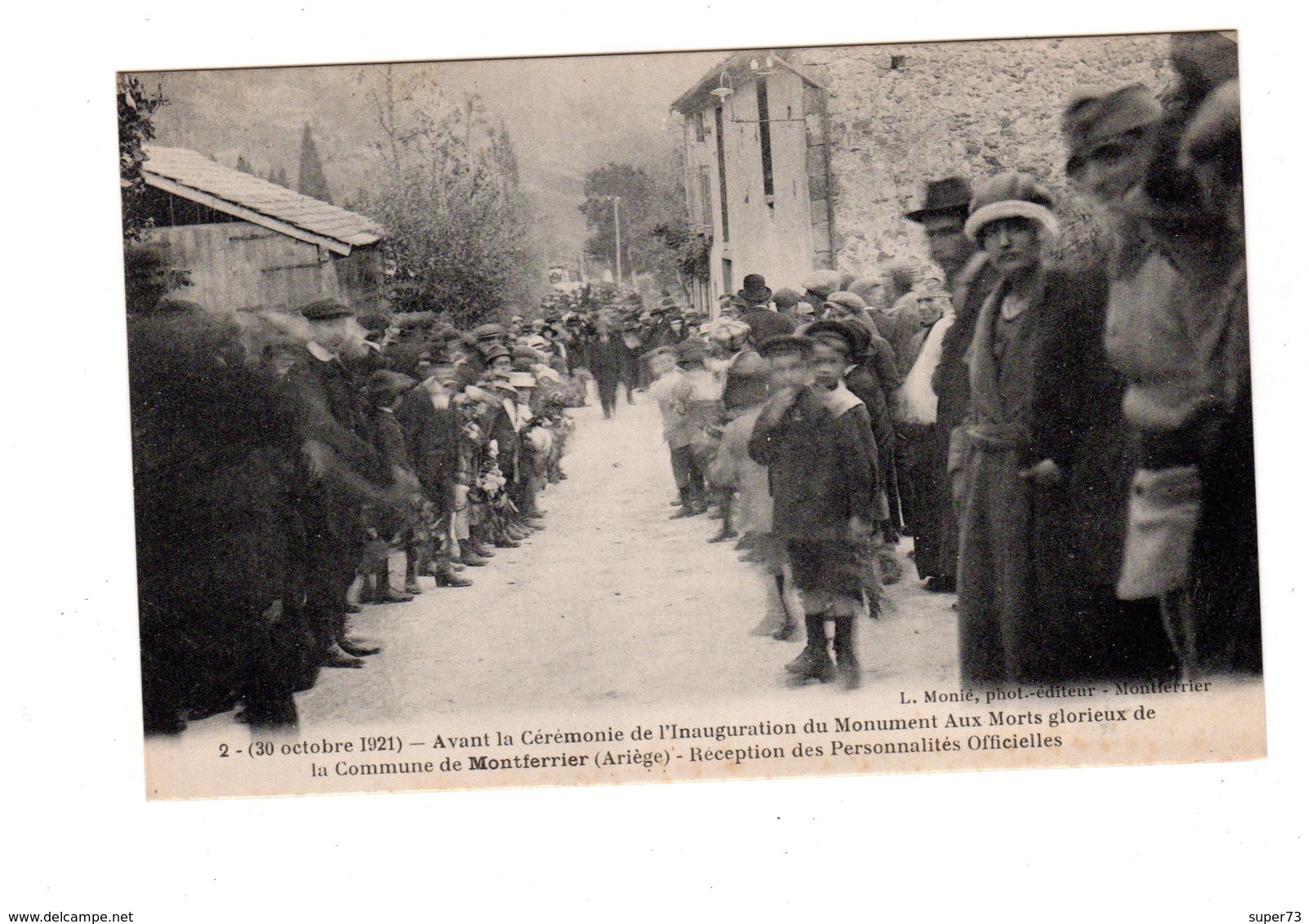 CPA 09 - Montferrier - Avant Cérémonie Inauguration Monument Aux Morts - Reception Des Personnalités - Autres & Non Classés