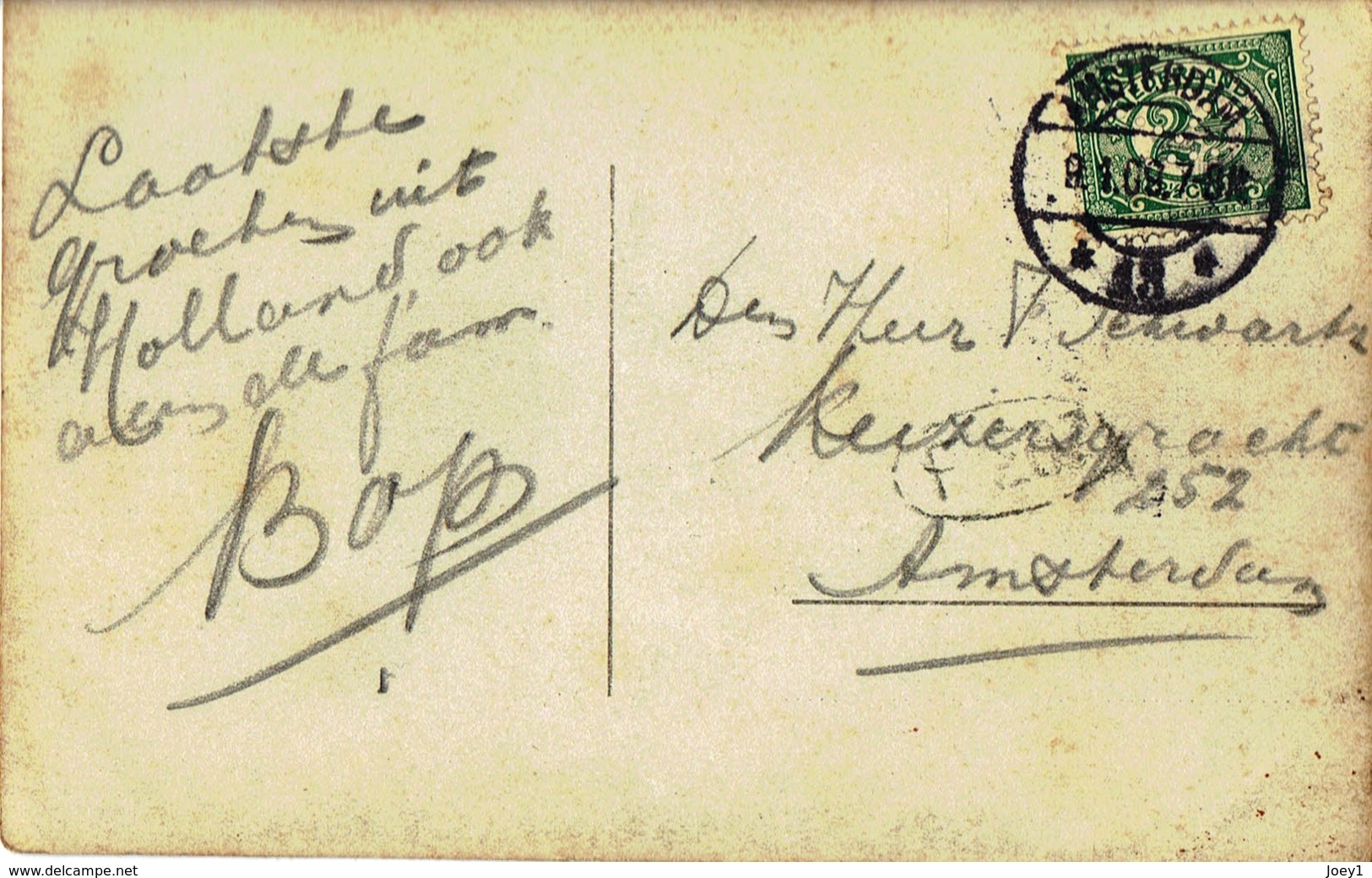 Cpa Amsterdam - Dampfer