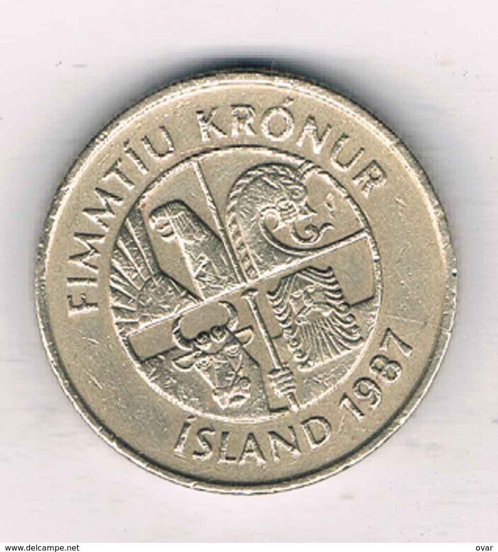 50 KRONA 1987 IJSLAND /0809/ - Islande