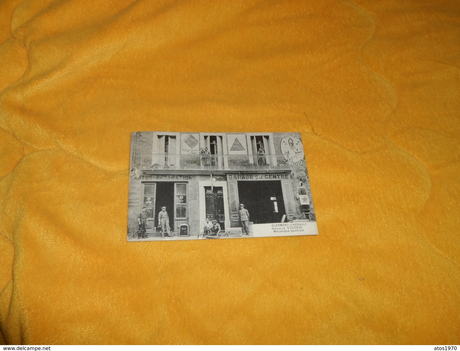 CARTE POSTALE ANCIENNE NON CIRCULEE DATE ?.. ./ CLERMONT L'HERAULT.- GARAGE VIVIER MECANIQUE GENERALE. - Clermont L'Hérault