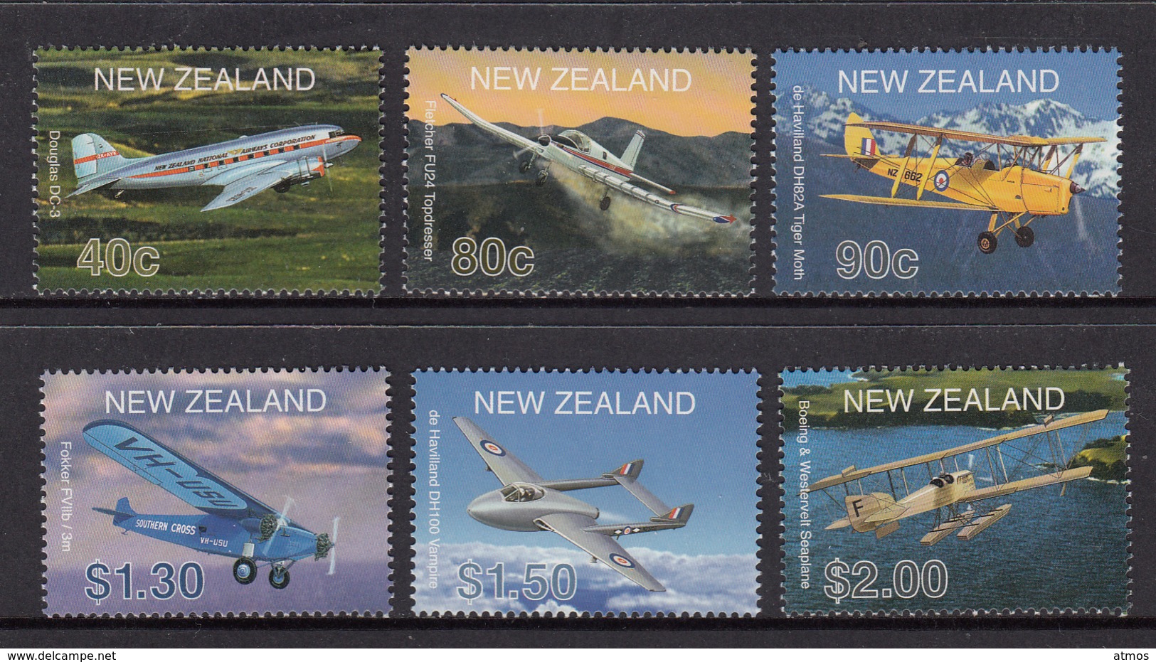 New Zealand MNH Michel Nr 1908/13 From 2001 / Catw 11.00 EUR - Ongebruikt