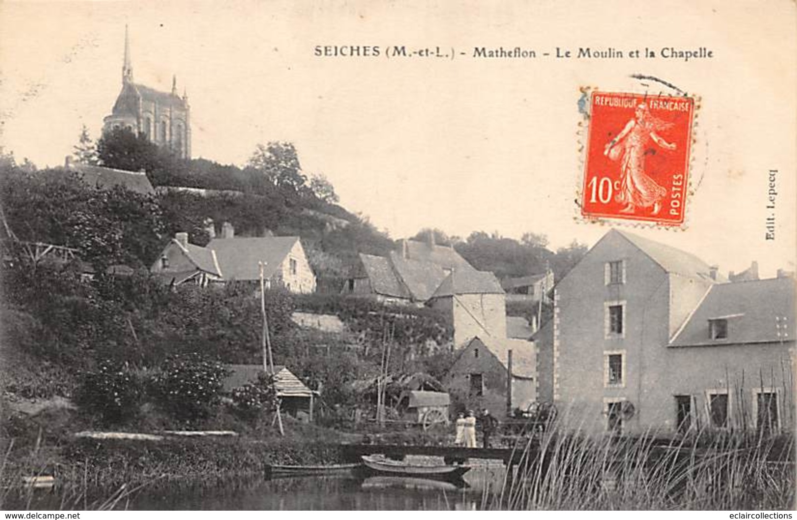 Seiches Sur Loir      49      Matheflon. Moulin Et Chapelle   (voir Scan) - Seiches Sur Le Loir