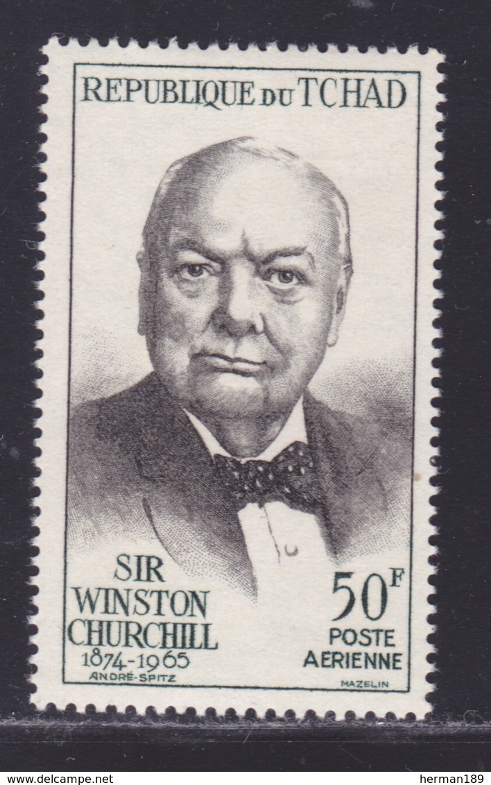 TCHAD AERIENS N°   27 ** MNH Neuf Sans Charnière, TB (D8470) Mort De Sir Winston Churchill -1965 - Chad (1960-...)