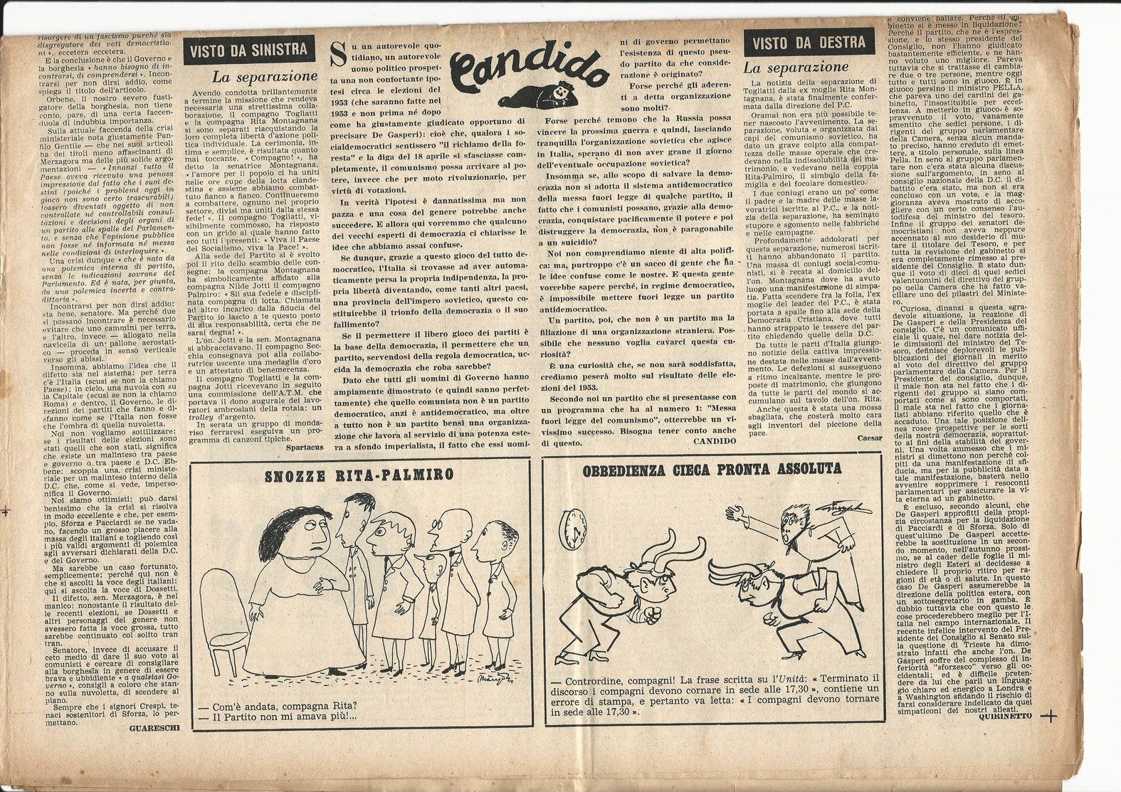 °°° Candido N. 29 Del 22 Luglio 1951 °°° - Autres & Non Classés