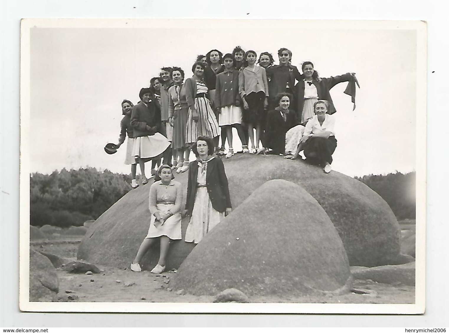 81 Tarn - Montalet  Carte Photo 1952 Animée Groupe Jeunes Filles - Sonstige & Ohne Zuordnung