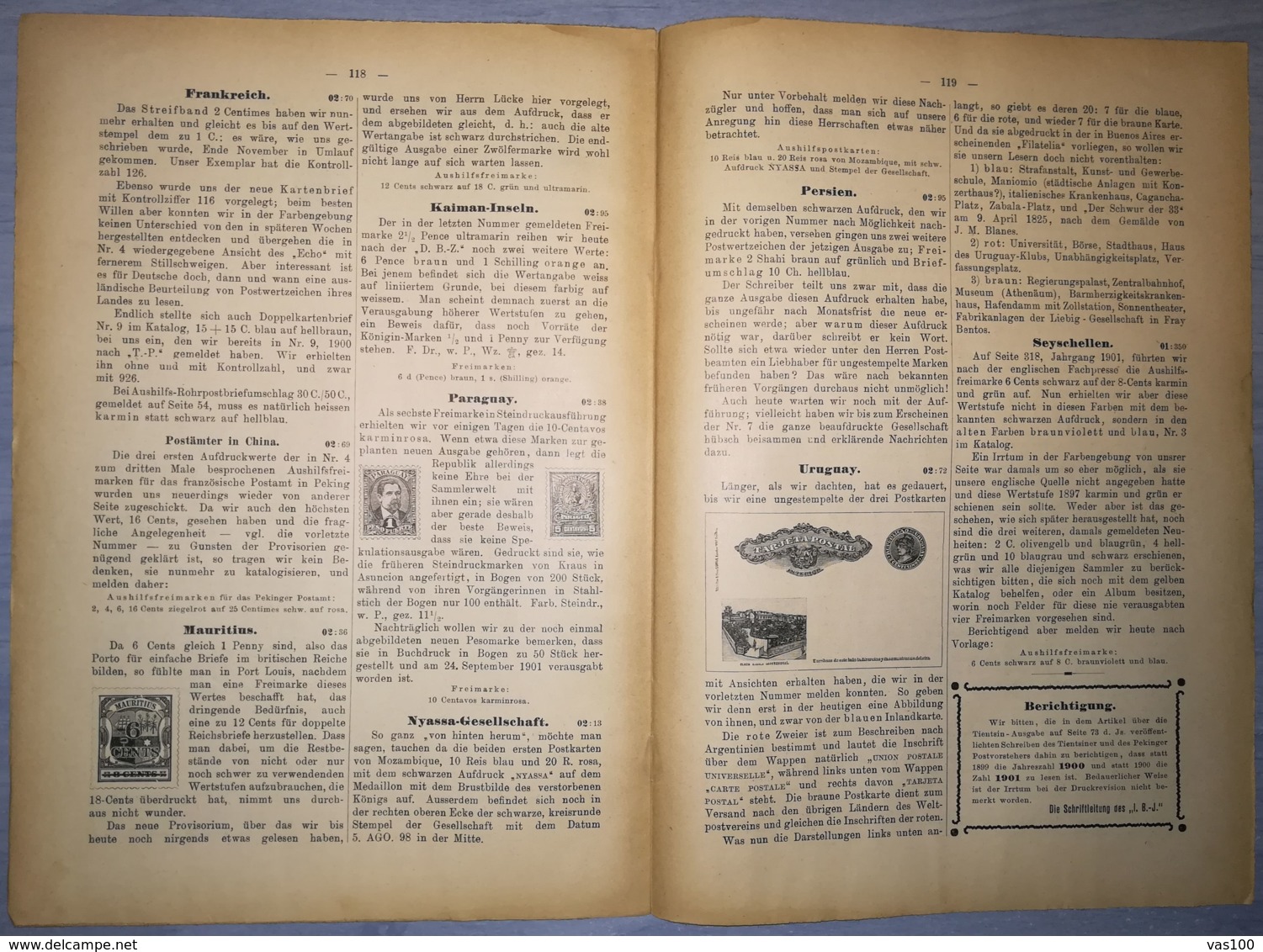 ILLUSTRATED STAMPS JOURNAL- ILLUSTRIERTES BRIEFMARKEN JOURNAL MAGAZINE, LEIPZIG, NR 6, MARCH 1902, GERMANY - Tedesche (prima Del 1940)