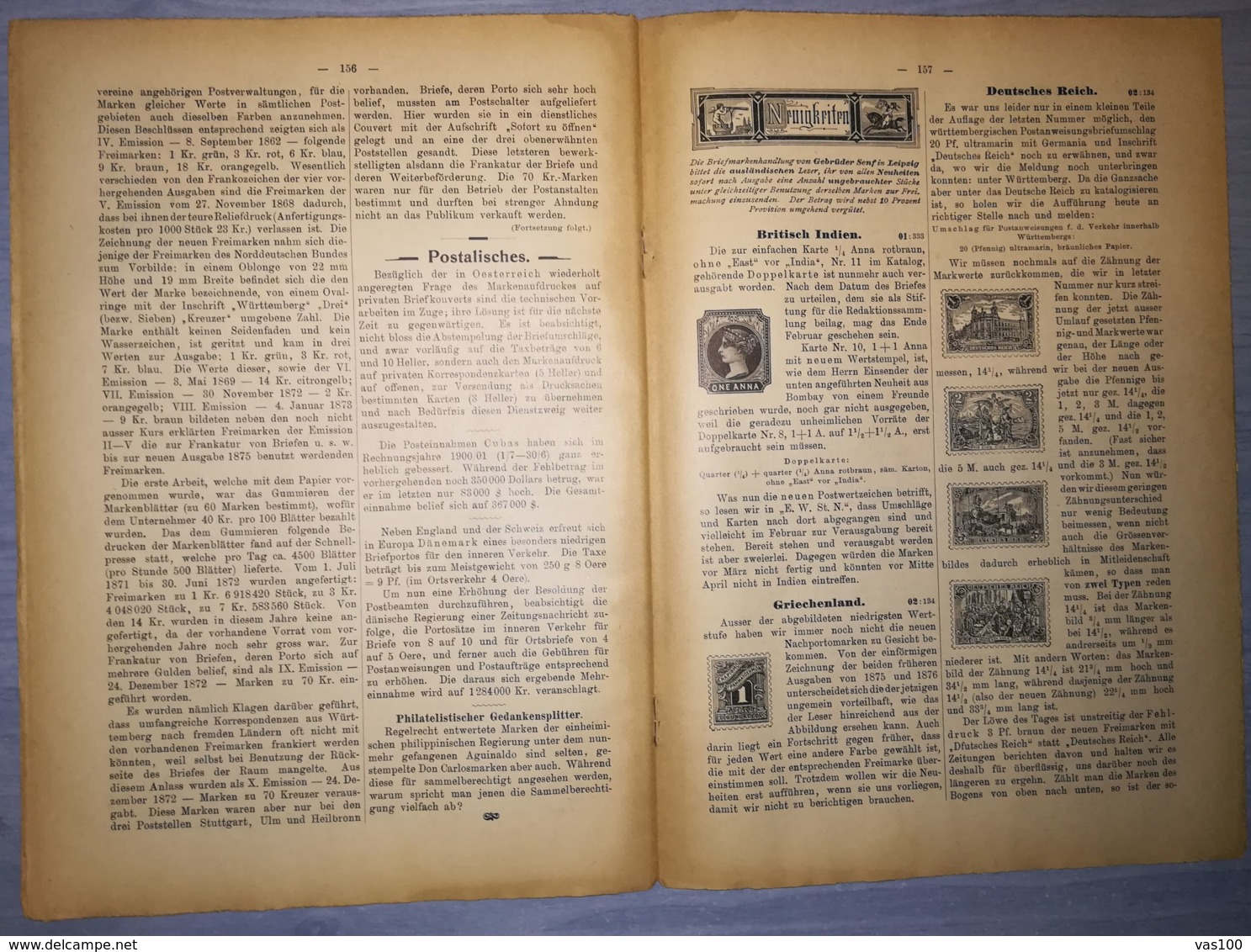 ILLUSTRATED STAMPS JOURNAL- ILLUSTRIERTES BRIEFMARKEN JOURNAL MAGAZINE, LEIPZIG, NR 8, APRIL 1902, GERMANY - Allemand (jusque 1940)