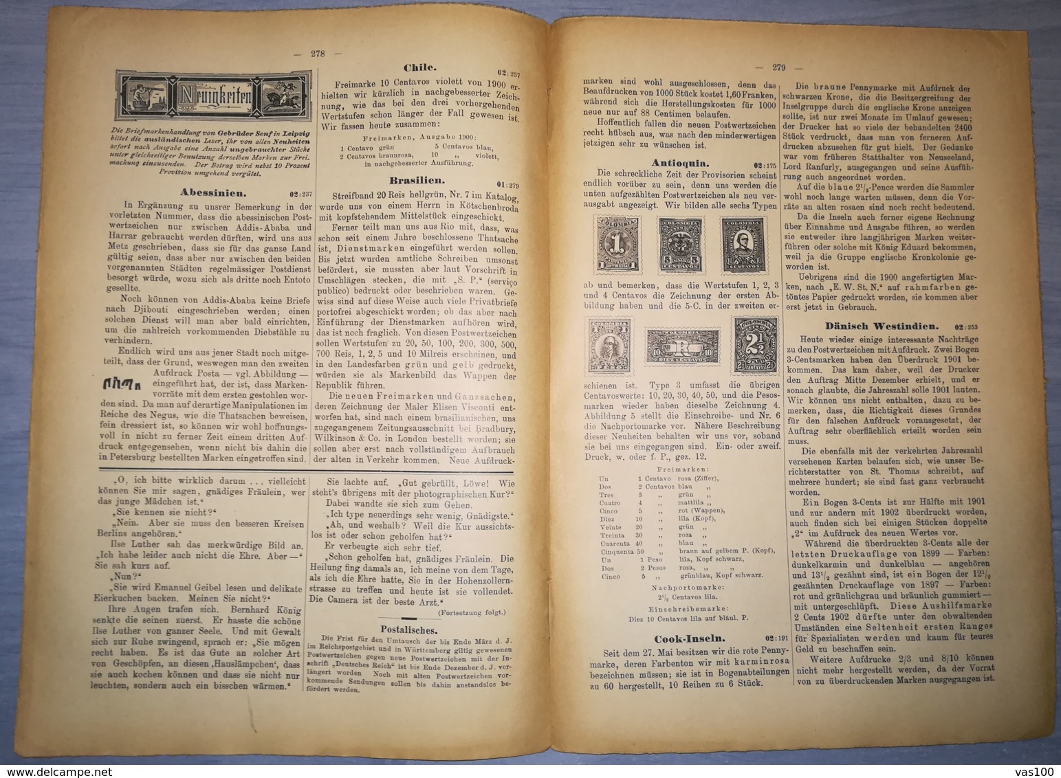 ILLUSTRATED STAMPS JOURNAL- ILLUSTRIERTES BRIEFMARKEN JOURNAL MAGAZINE, LEIPZIG, NR 14, JULY 1902, GERMANY - Tedesche (prima Del 1940)