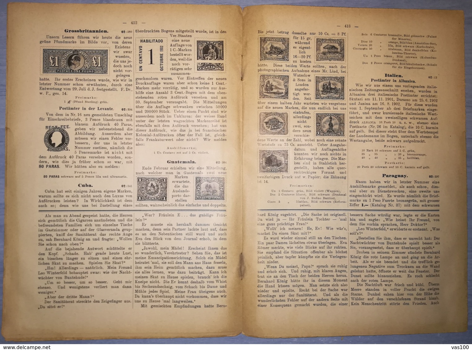 ILLUSTRATED STAMPS JOURNAL- ILLUSTRIERTES BRIEFMARKEN JOURNAL MAGAZINE, LEIPZIG, NR 21, NOVEMBER 1902, GERMANY - Tedesche (prima Del 1940)