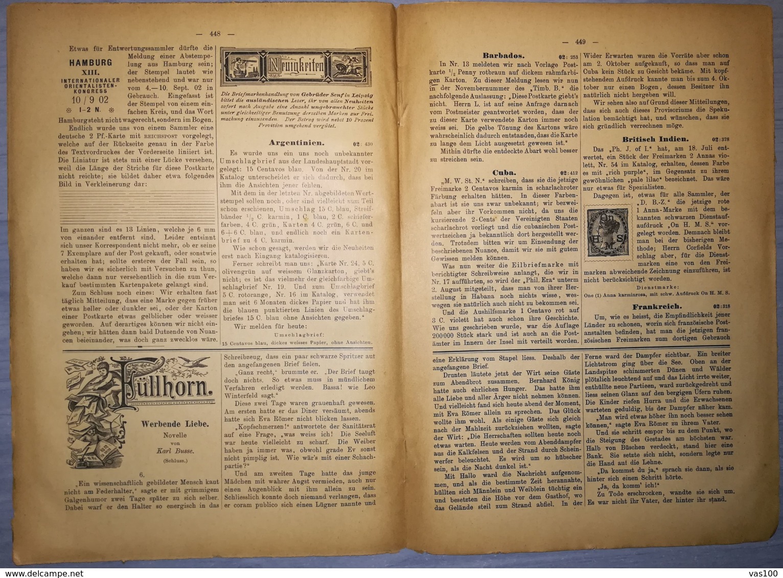 ILLUSTRATED STAMPS JOURNAL- ILLUSTRIERTES BRIEFMARKEN JOURNAL MAGAZINE, LEIPZIG, NR 23, DECEMBER 1902, GERMANY - Deutsch (bis 1940)