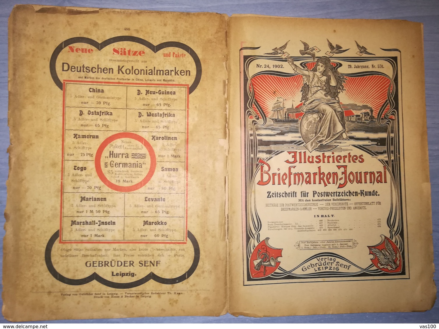 ILLUSTRATED STAMPS JOURNAL- ILLUSTRIERTES BRIEFMARKEN JOURNAL MAGAZINE, LEIPZIG, NR 24, DECEMBER 1902, GERMANY - Tedesche (prima Del 1940)