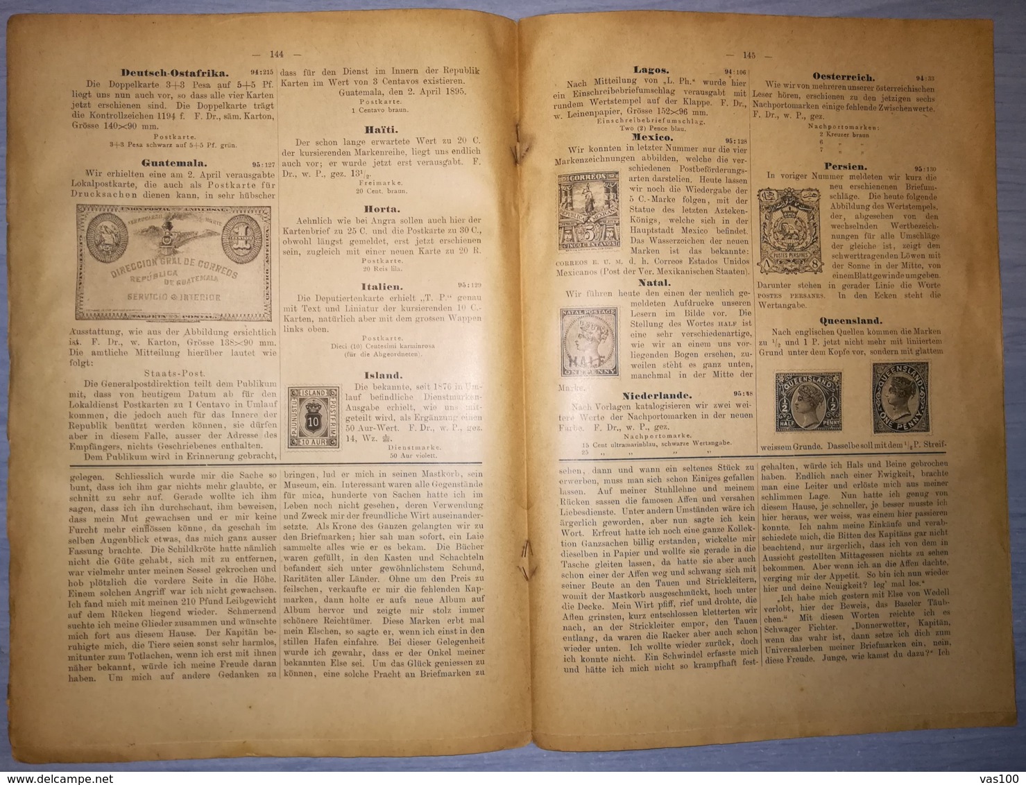 ILLUSTRATED STAMPS JOURNAL- ILLUSTRIERTES BRIEFMARKEN JOURNAL MAGAZINE, LEIPZIG, NR 10, MAY 1895, GERMANY - Deutsch (bis 1940)