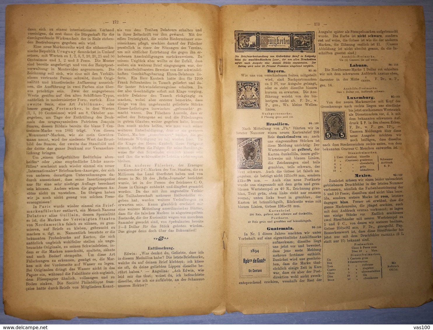 ILLUSTRATED STAMPS JOURNAL- ILLUSTRIERTES BRIEFMARKEN JOURNAL MAGAZINE, LEIPZIG, NR 12, JUNE 1895, GERMANY - German (until 1940)