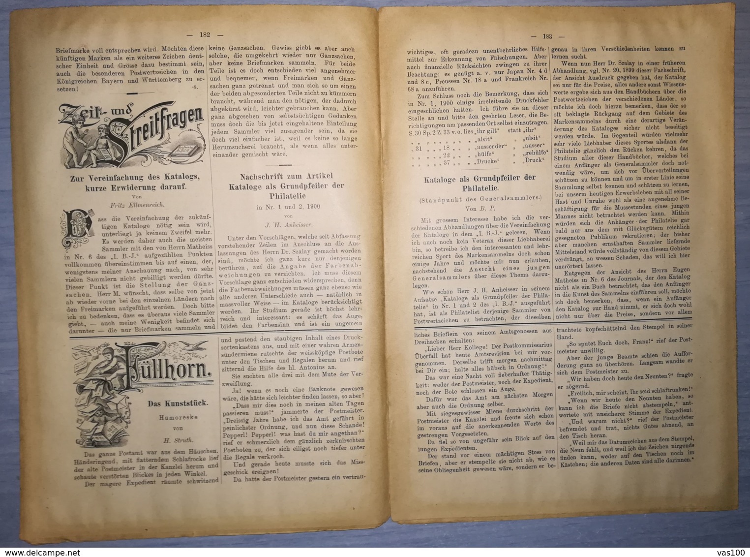ILLUSTRATED STAMPS JOURNAL- ILLUSTRIERTES BRIEFMARKEN JOURNAL MAGAZINE, LEIPZIG, NR 8, APRIL 1900, GERMANY - Alemán (hasta 1940)