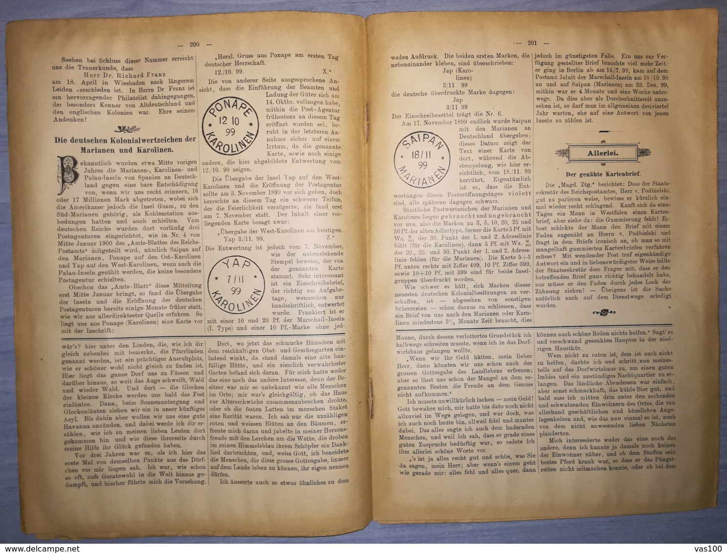 ILLUSTRATED STAMPS JOURNAL- ILLUSTRIERTES BRIEFMARKEN JOURNAL MAGAZINE, LEIPZIG, NR 9, MAY 1900, GERMANY - Tedesche (prima Del 1940)