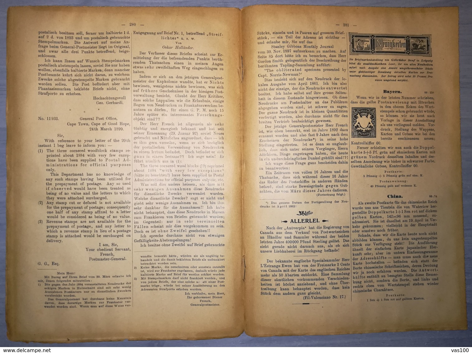ILLUSTRATED STAMPS JOURNAL- ILLUSTRIERTES BRIEFMARKEN JOURNAL MAGAZINE, LEIPZIG, NR 13, JULY 1900, GERMANY - Tedesche (prima Del 1940)