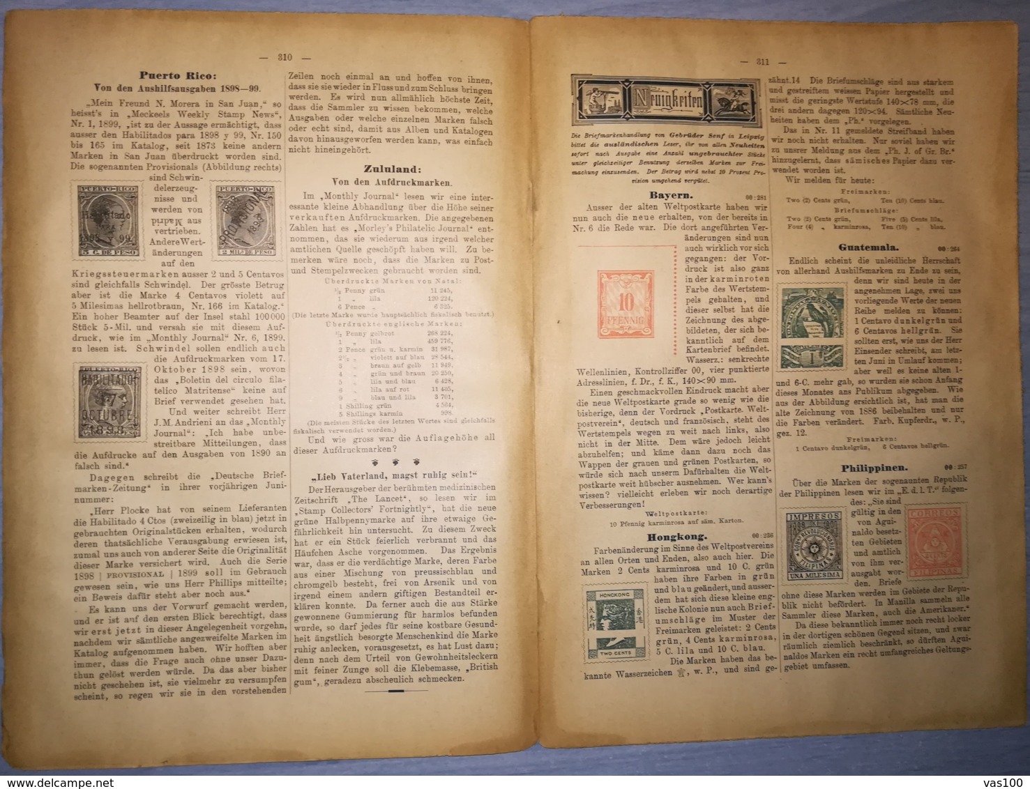 ILLUSTRATED STAMPS JOURNAL- ILLUSTRIERTES BRIEFMARKEN JOURNAL MAGAZINE, LEIPZIG, NR 15, AUGUST 1900, GERMANY - Tedesche (prima Del 1940)