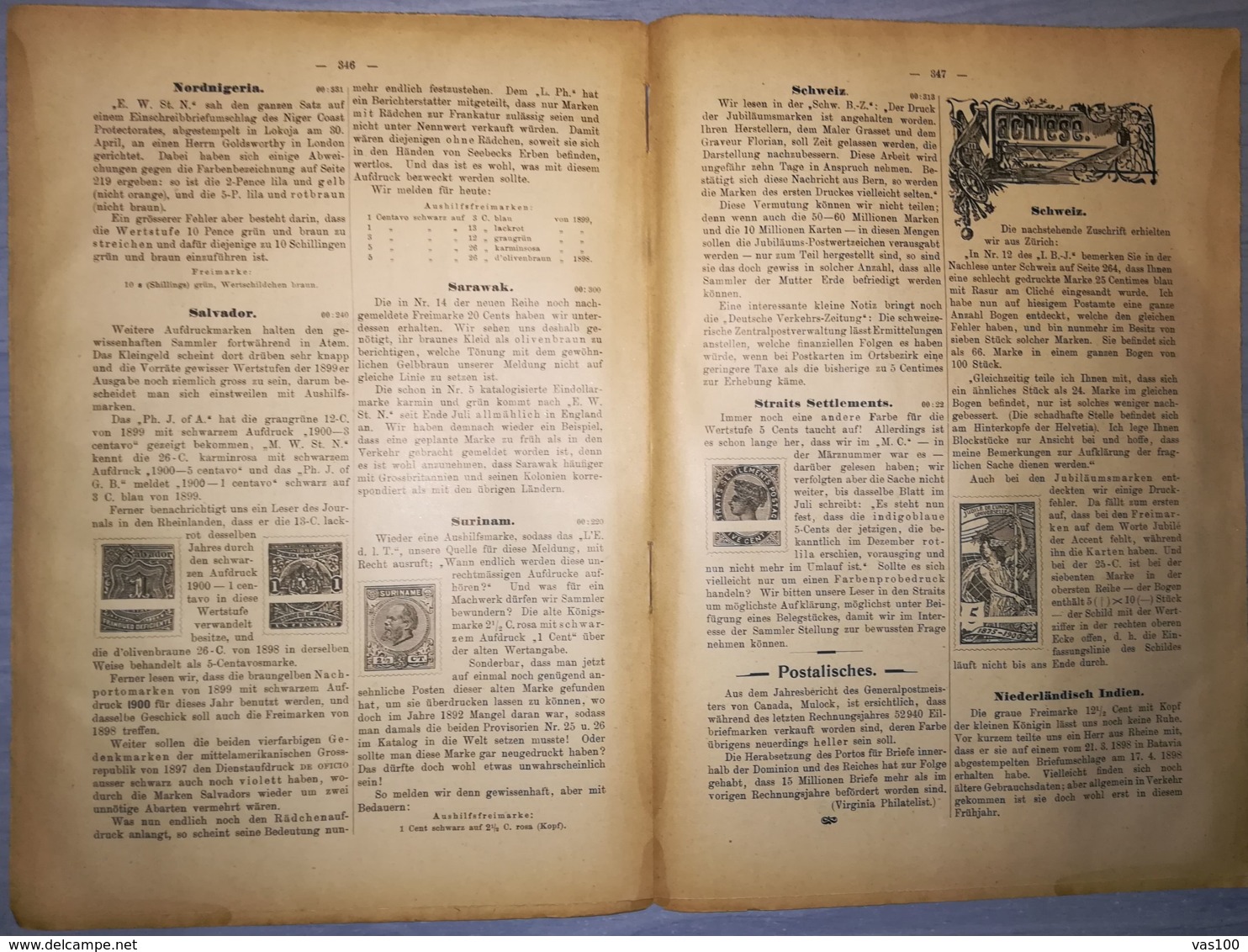 ILLUSTRATED STAMPS JOURNAL- ILLUSTRIERTES BRIEFMARKEN JOURNAL MAGAZINE, LEIPZIG, NR 17, SEPTEMBER 1900, GERMANY - Alemán (hasta 1940)