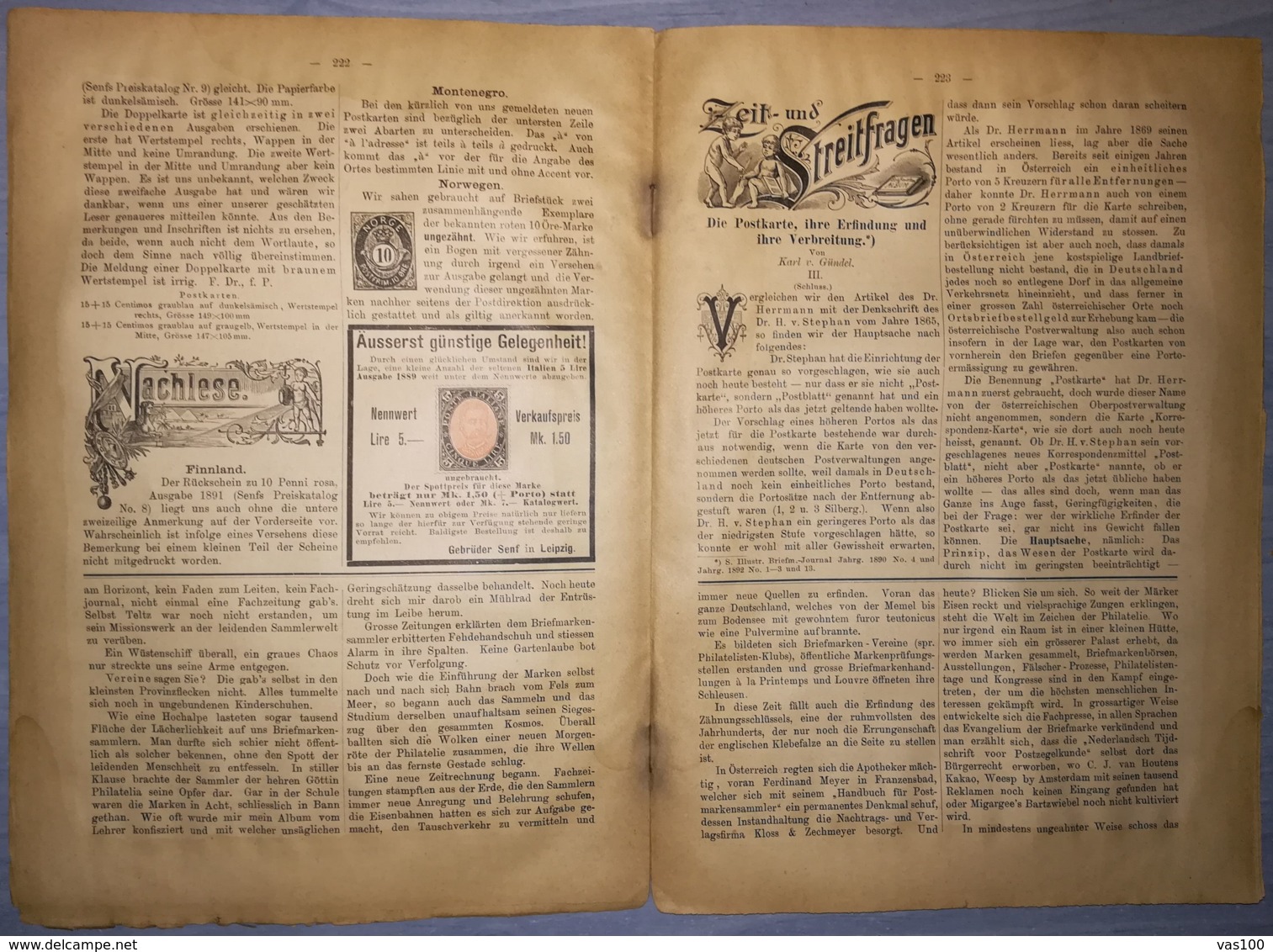 ILLUSTRATED STAMPS JOURNAL- ILLUSTRIERTES BRIEFMARKEN JOURNAL MAGAZINE, LEIPZIG, NR 14, JULY 1892, GERMANY - Alemán (hasta 1940)