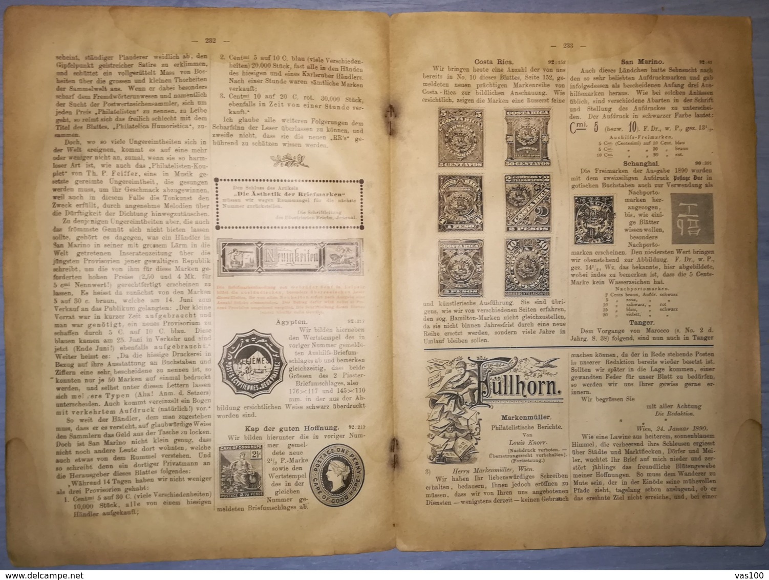 ILLUSTRATED STAMPS JOURNAL- ILLUSTRIERTES BRIEFMARKEN JOURNAL MAGAZINE, LEIPZIG, NR 15, AUGUST 1892, GERMANY - Tedesche (prima Del 1940)