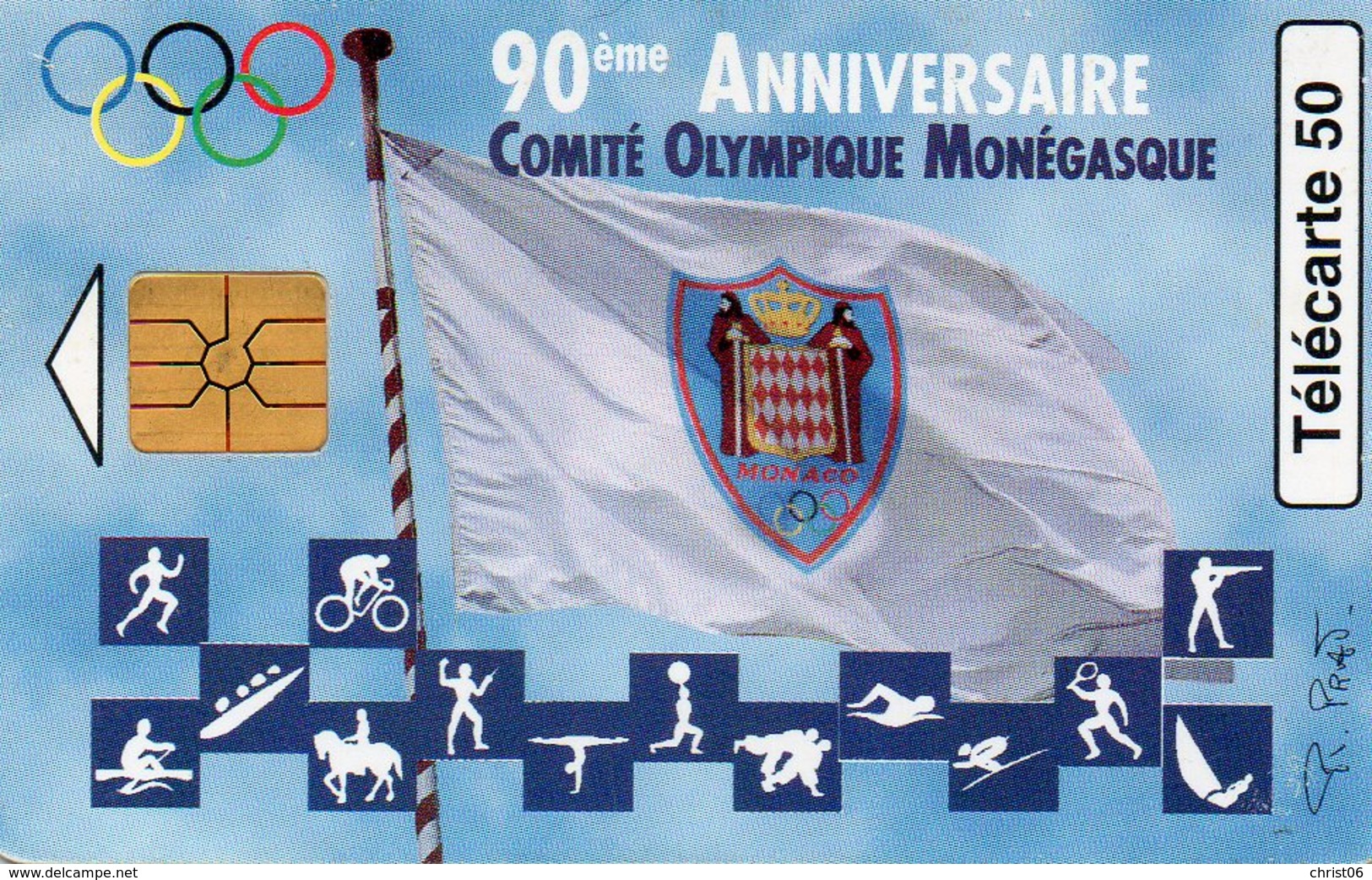 Telecarte Monaco Comité Olympique Monagasque - Monaco