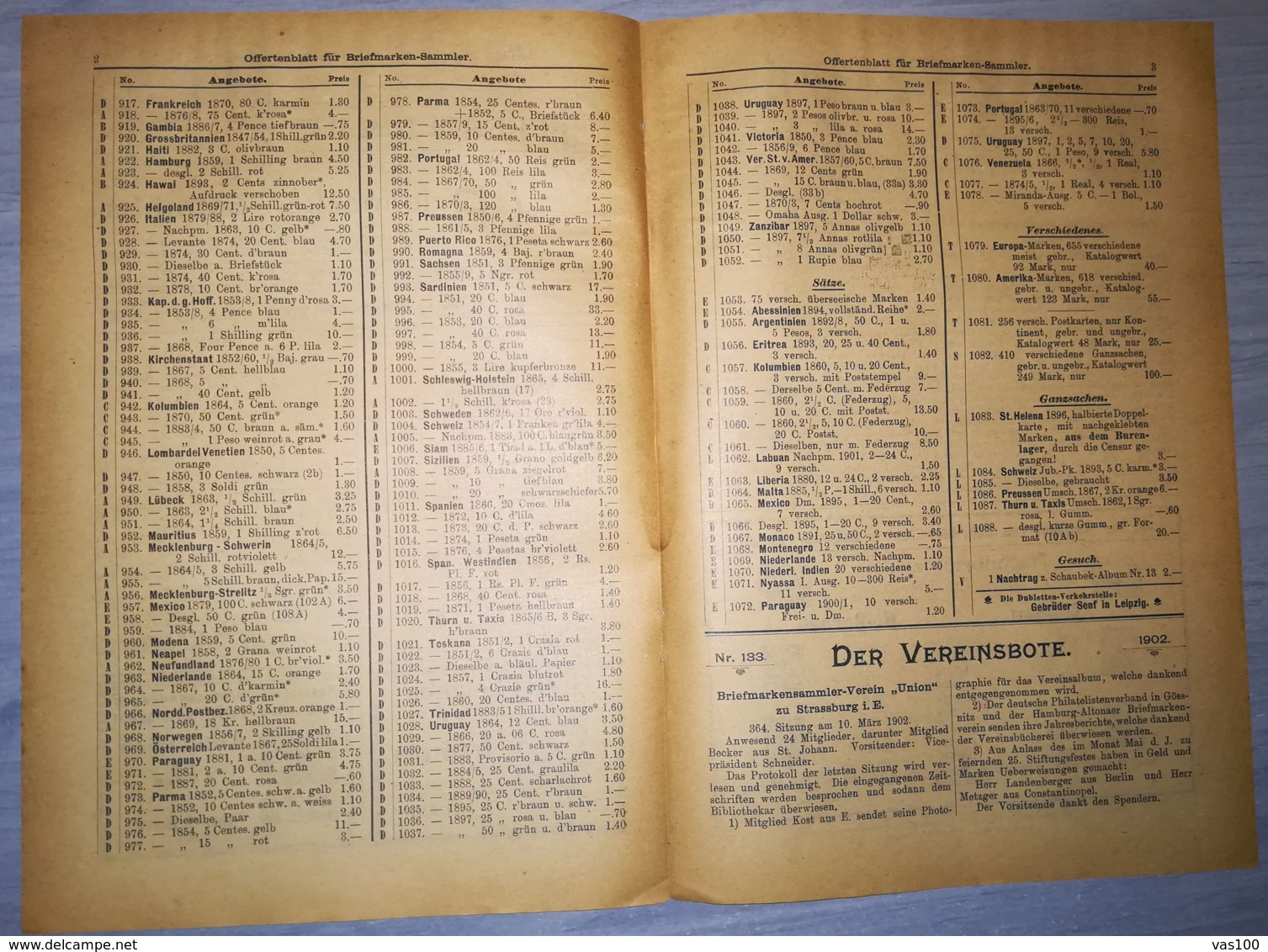 ILLUSTRATED STAMP JOURNAL-ILLUSTRIERTES BRIEFMARKEN JOURNAL MAGAZINE PRICE LIST, LEIPZIG, NR 7, 1902, GERMANY - German (until 1940)