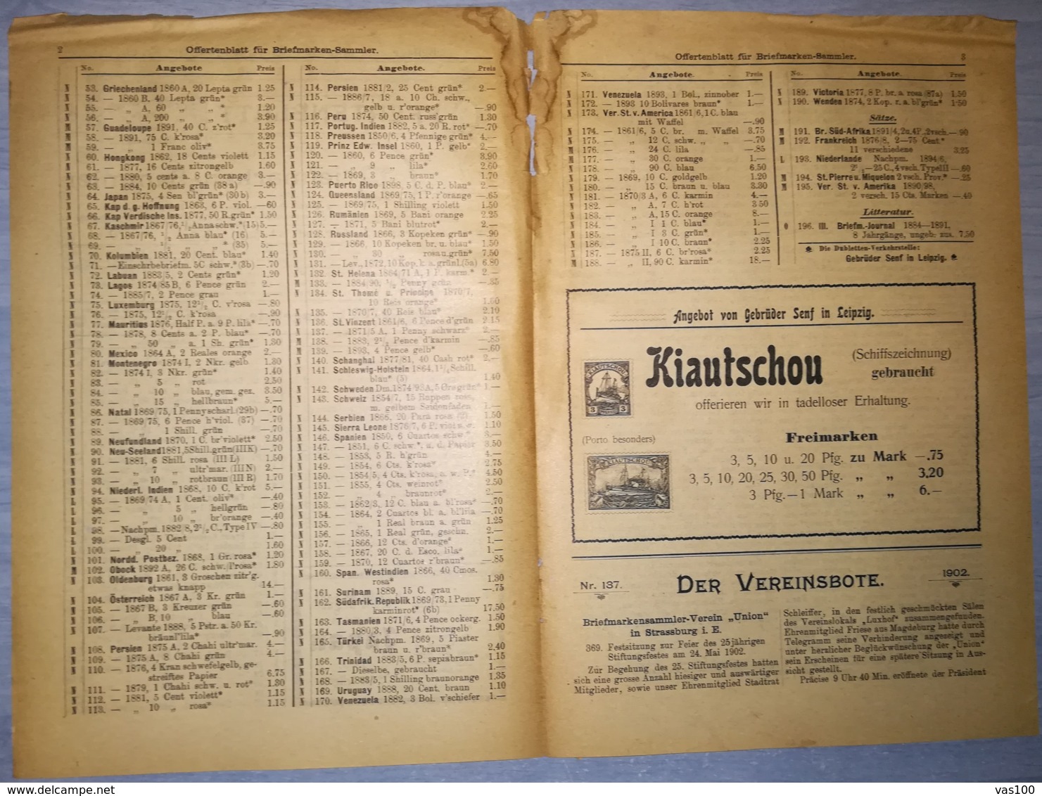 ILLUSTRATED STAMP JOURNAL-ILLUSTRIERTES BRIEFMARKEN JOURNAL MAGAZINE PRICE LIST, LEIPZIG, NR 13, 1902, GERMANY - German (until 1940)