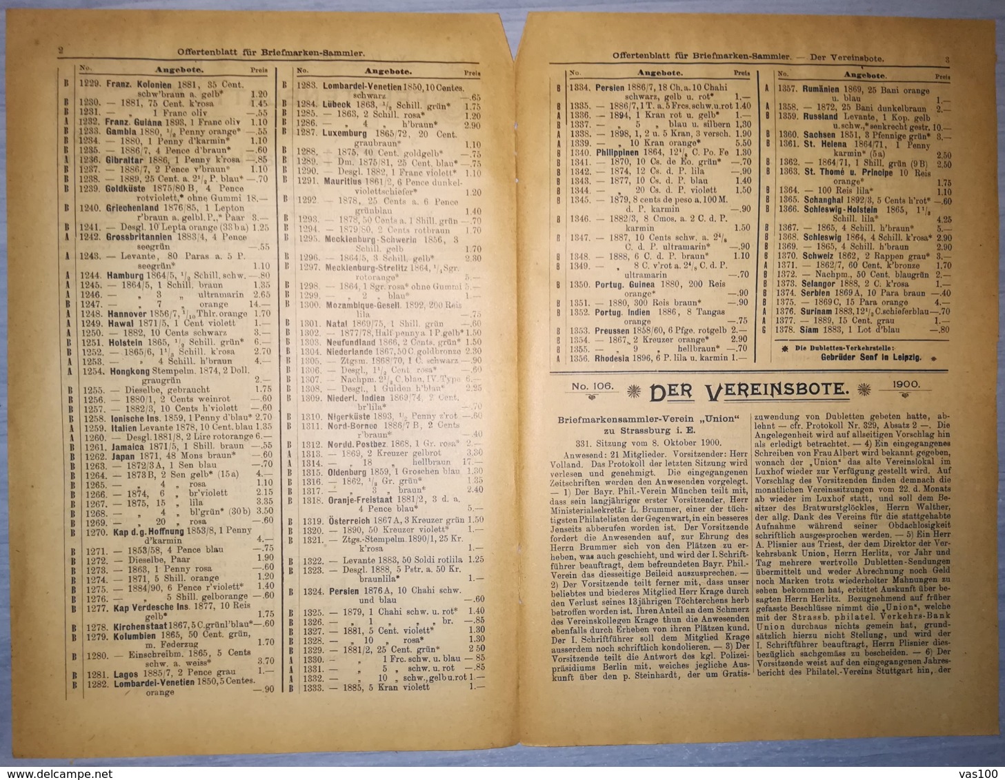 ILLUSTRATED STAMP JOURNAL-ILLUSTRIERTES BRIEFMARKEN JOURNAL MAGAZINE PRICE LIST, LEIPZIG, NR 11, 1900, GERMANY - Allemand (jusque 1940)