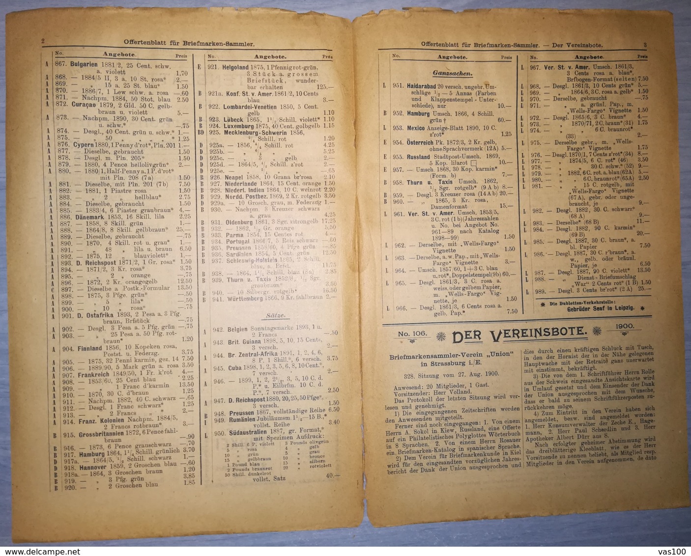 ILLUSTRATED STAMP JOURNAL-ILLUSTRIERTES BRIEFMARKEN JOURNAL MAGAZINE PRICE LIST, LEIPZIG, NR 10, 1900, GERMANY - German (until 1940)