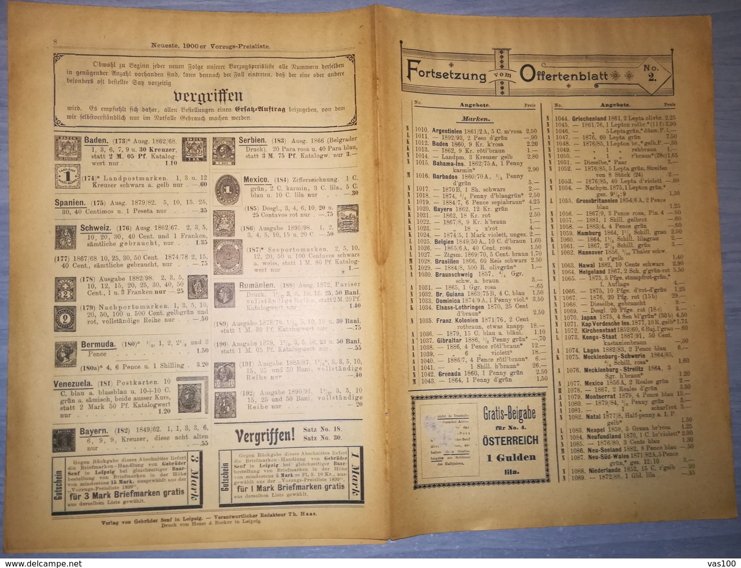 ILLUSTRATED STAMP JOURNAL-ILLUSTRIERTES BRIEFMARKEN JOURNAL MAGAZINE PRICE LIST, LEIPZIG, NR 2, 1899, GERMANY - Tedesche (prima Del 1940)
