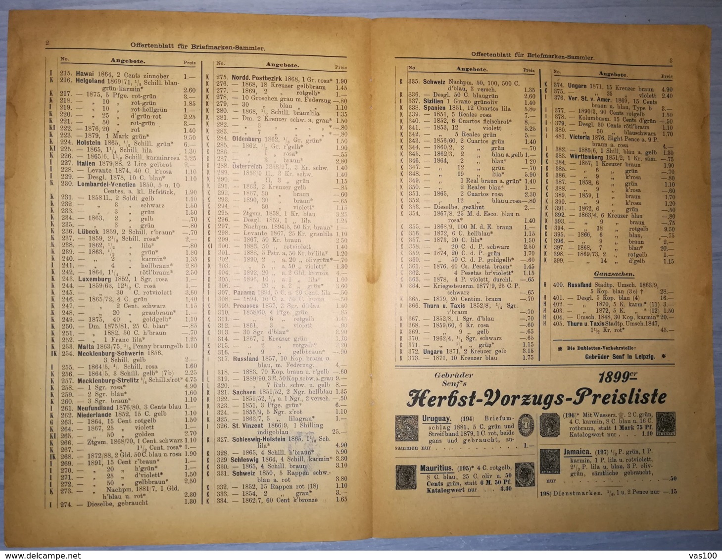 ILLUSTRATED STAMP JOURNAL-ILLUSTRIERTES BRIEFMARKEN JOURNAL MAGAZINE PRICE LIST, LEIPZIG, NR 14, 1899, GERMANY - Duits (tot 1940)