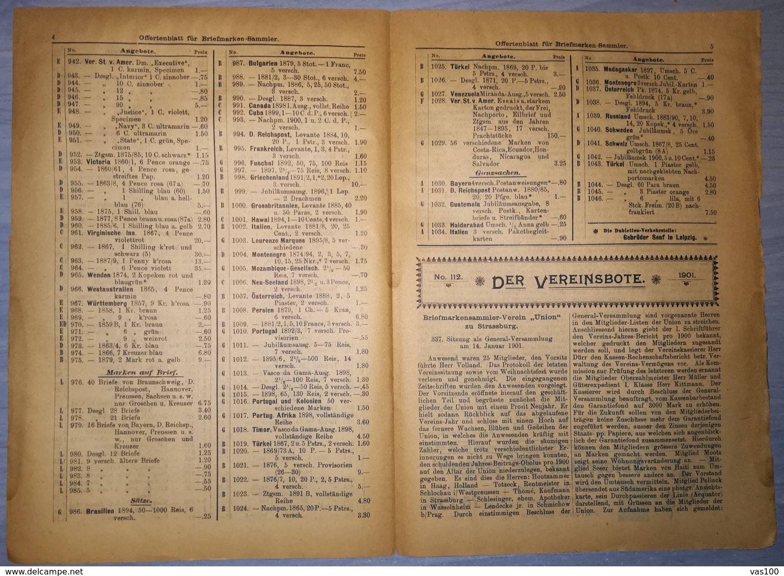 ILLUSTRATED STAMP JOURNAL-ILLUSTRIERTES BRIEFMARKEN JOURNAL MAGAZINE PRICE LIST, LEIPZIG, NR 3, 1901, GERMANY - Deutsch (bis 1940)