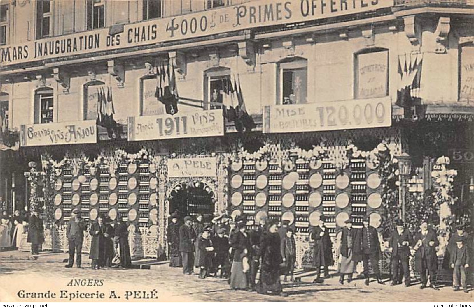 Angers        49      Épicerie Pelé. Inauguration  (voir Scan) - Angers